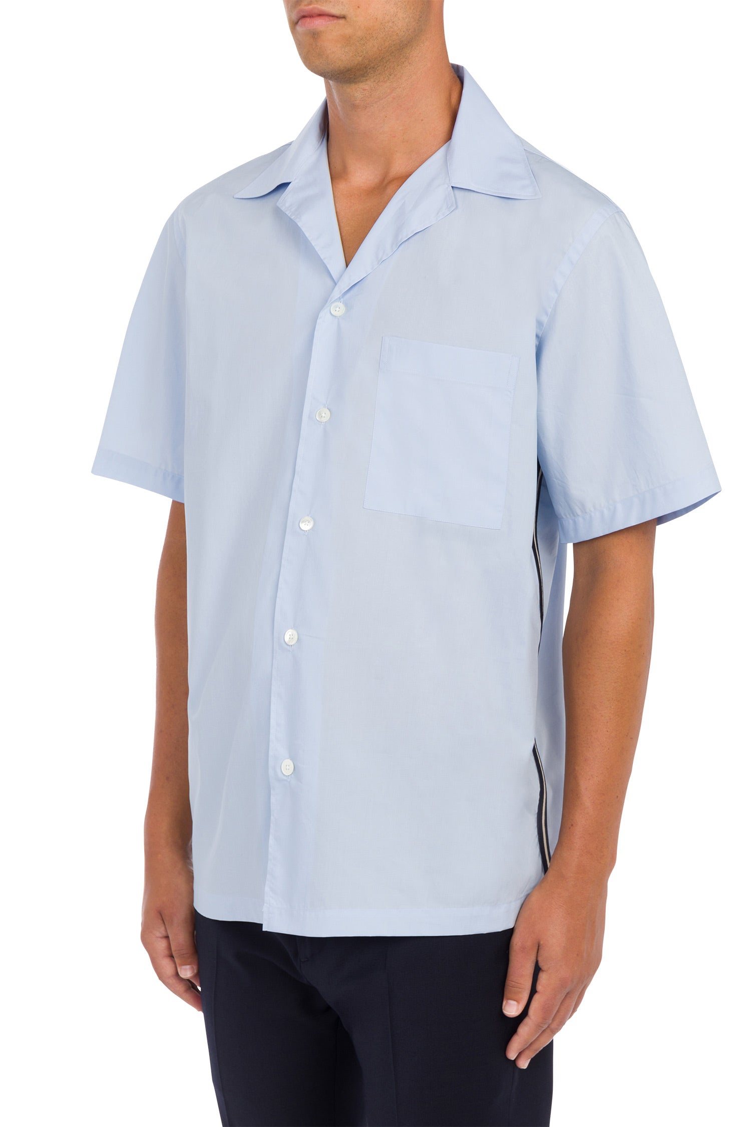 Cape blue bowling shirt