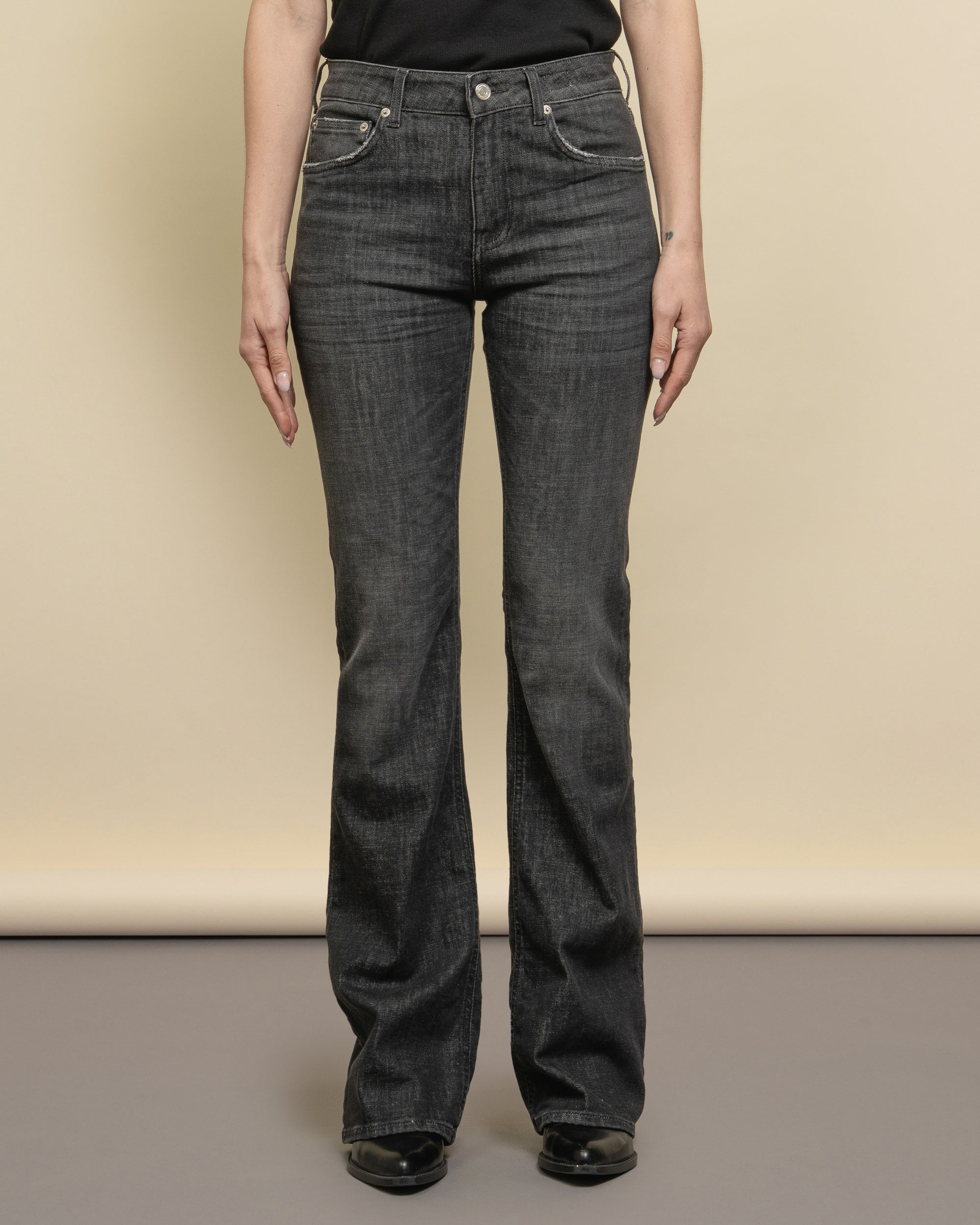 Cliff bootcut jeans in stretch denim