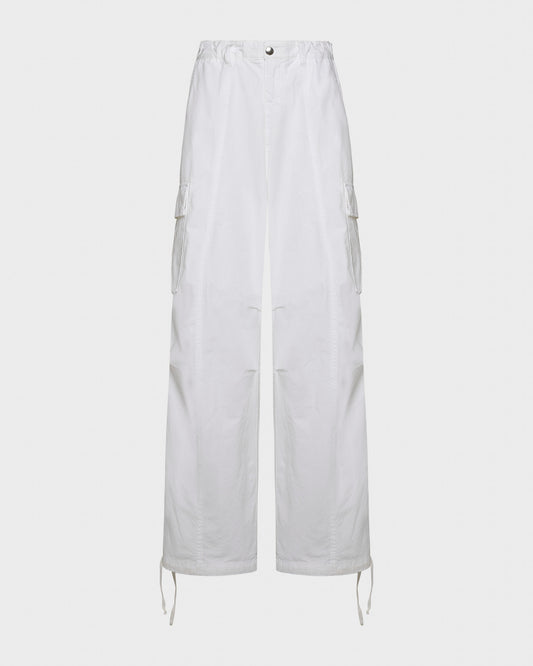 Cornhill pantalone cargo cotone bianco