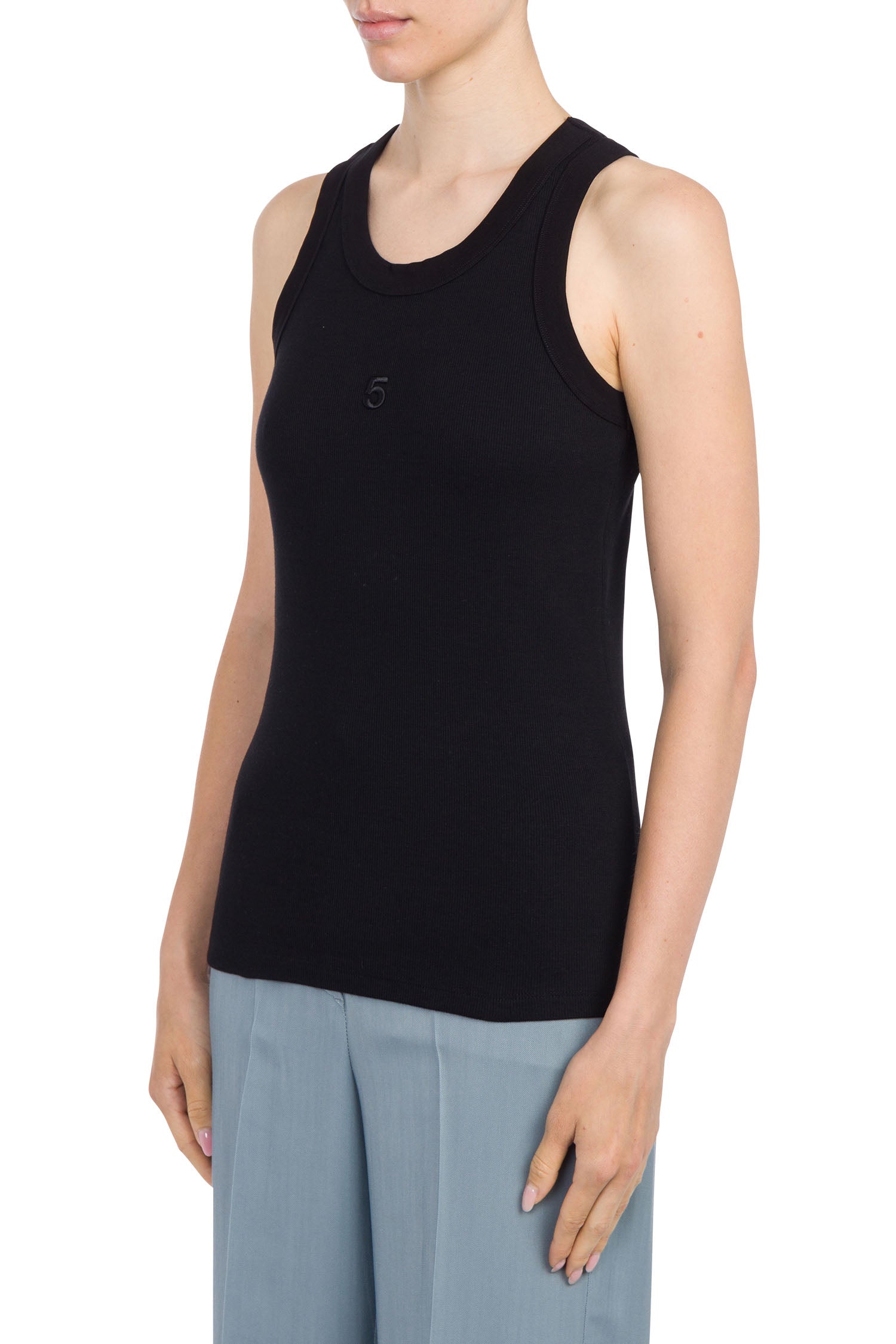 Costy tank top in ribbed cotton 