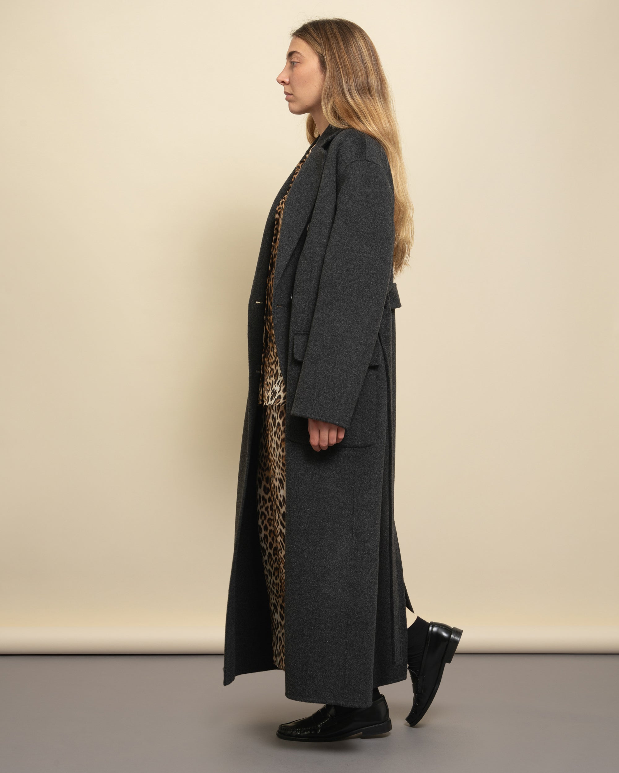 Deacon cappotto doppiopetto in panno