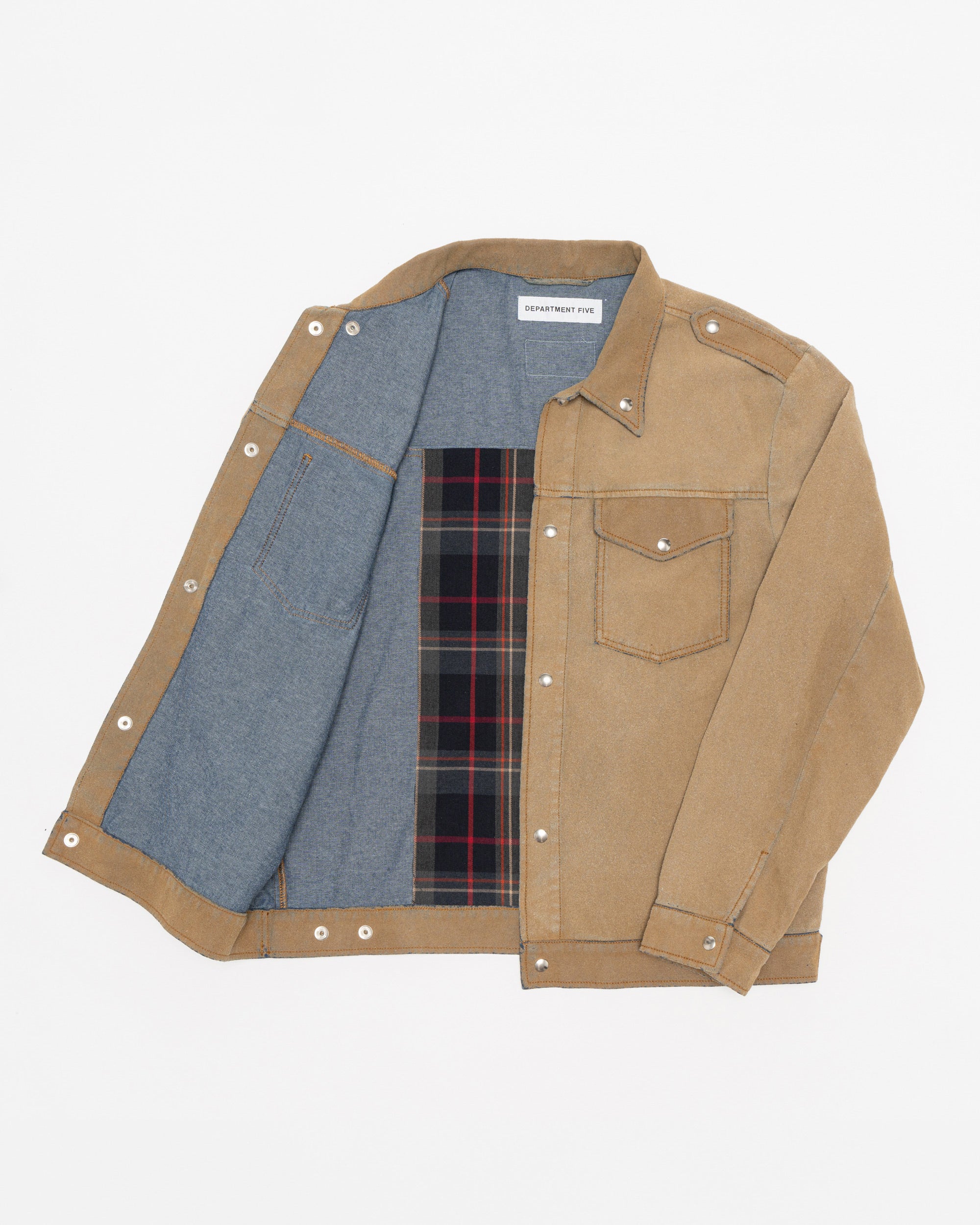 Doran giubbino in denim floccato