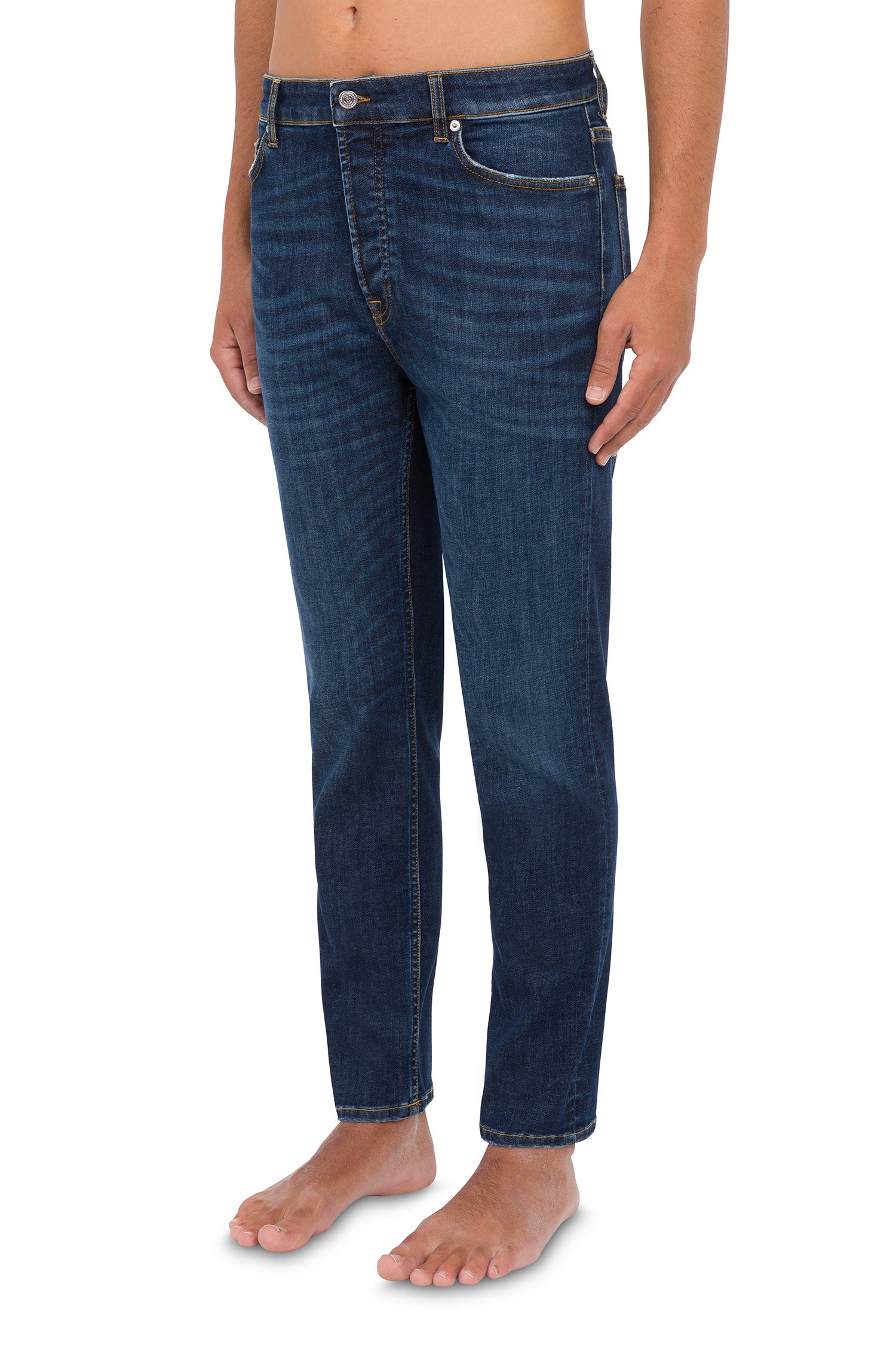 Drake jeans slim-fit crop in denim super stretch