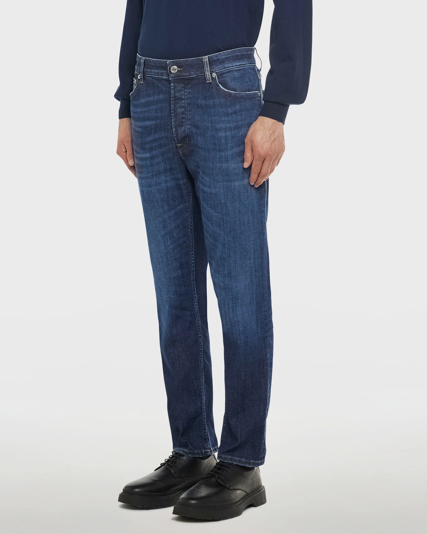 Drake jeans slim-fit cropped in denim stretch