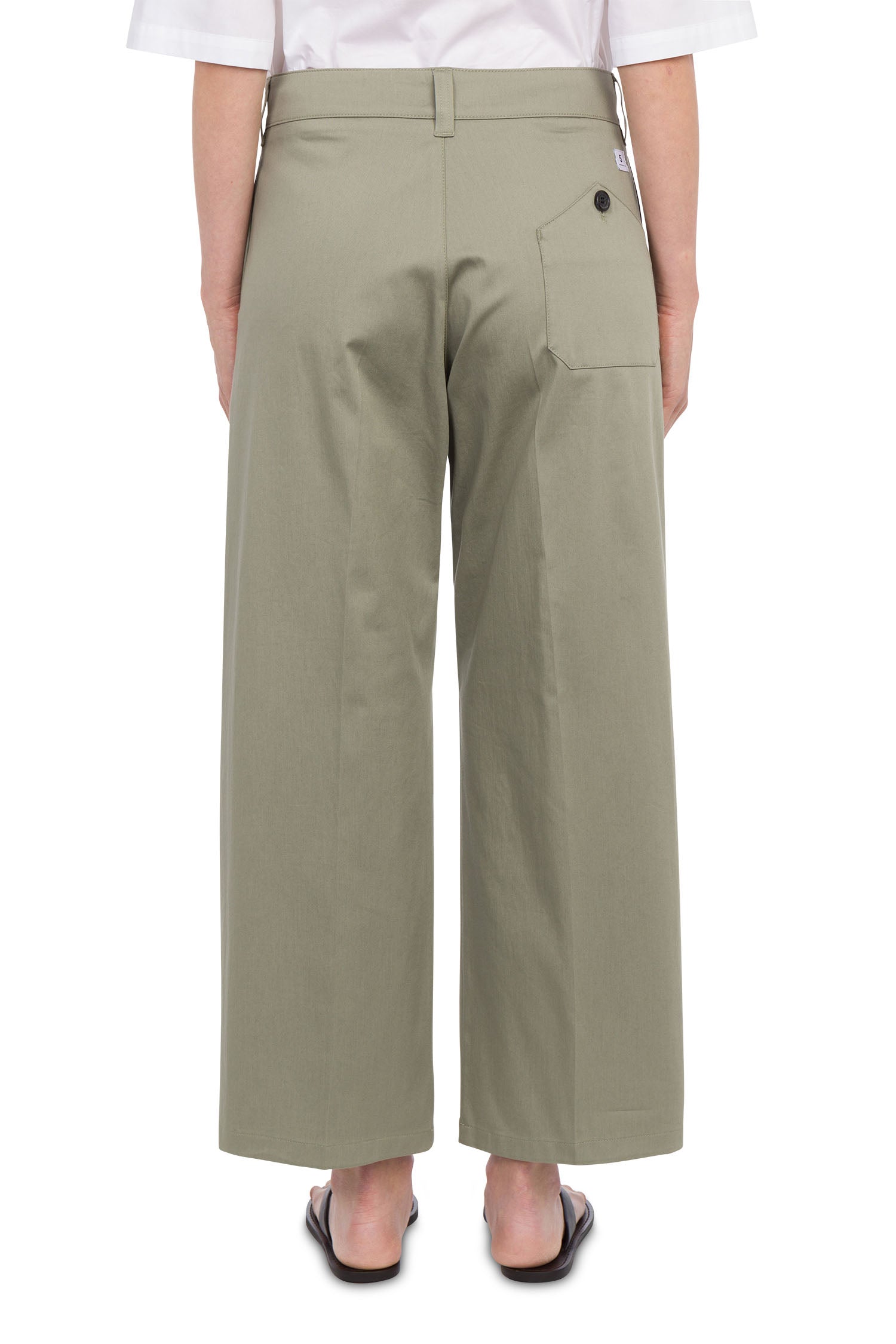 Two culotte trousers in gabardine