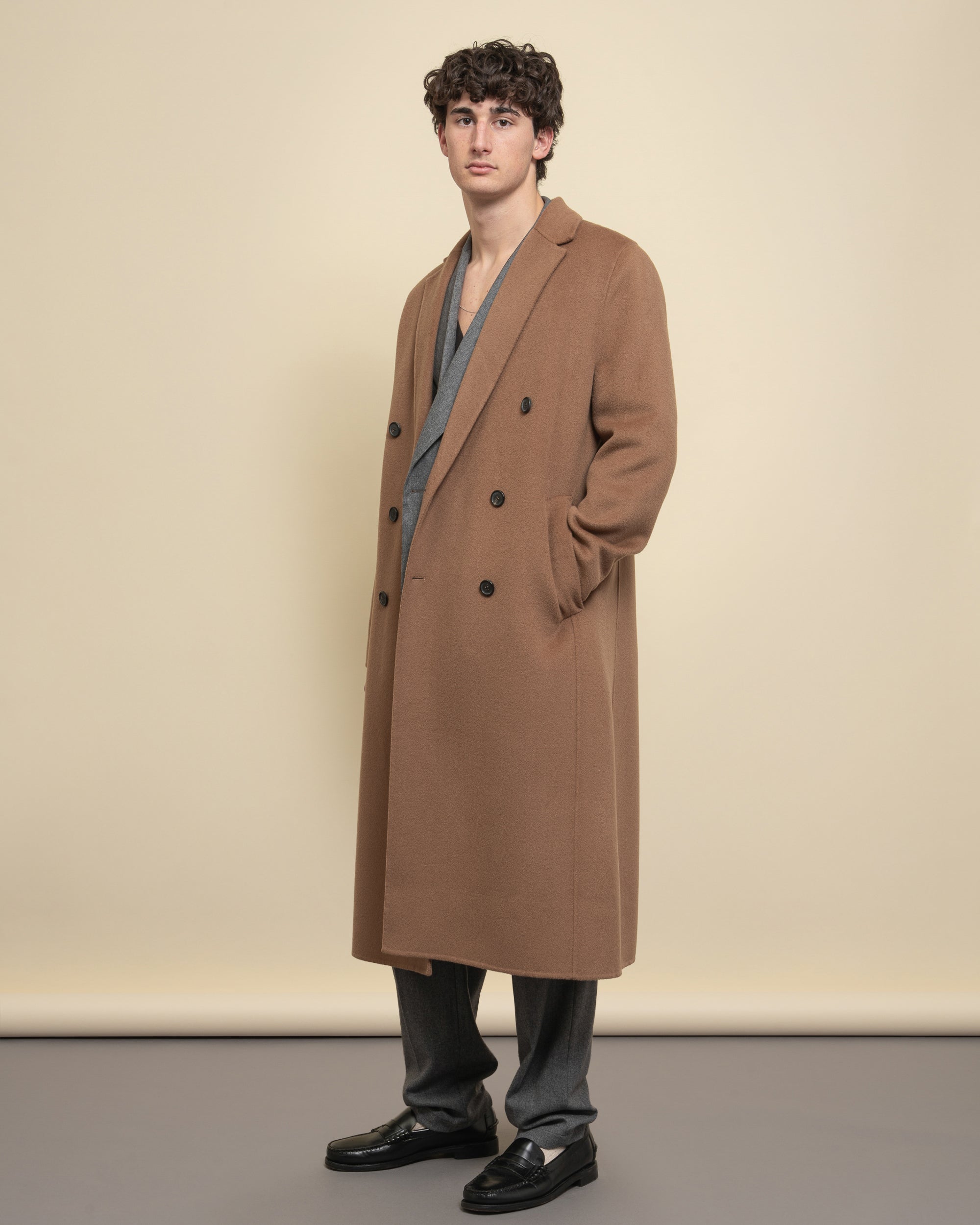 Edinburgh double-breasted cloth coat