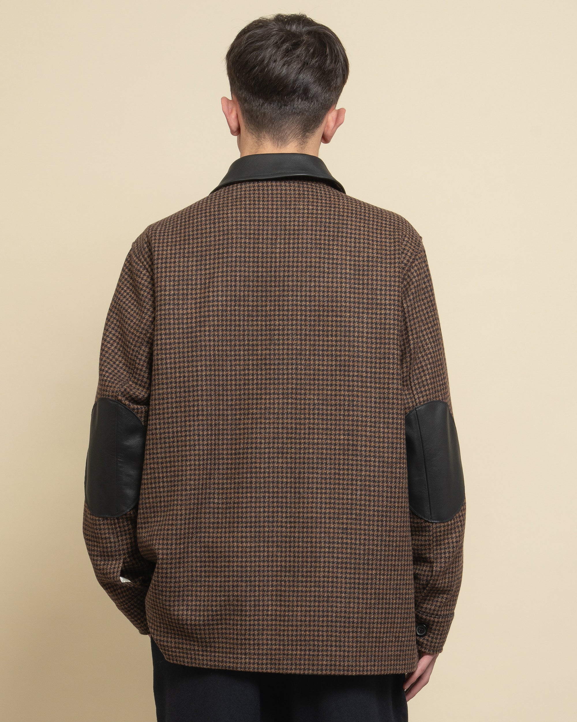 Event giacca camicia in panno pied de poule