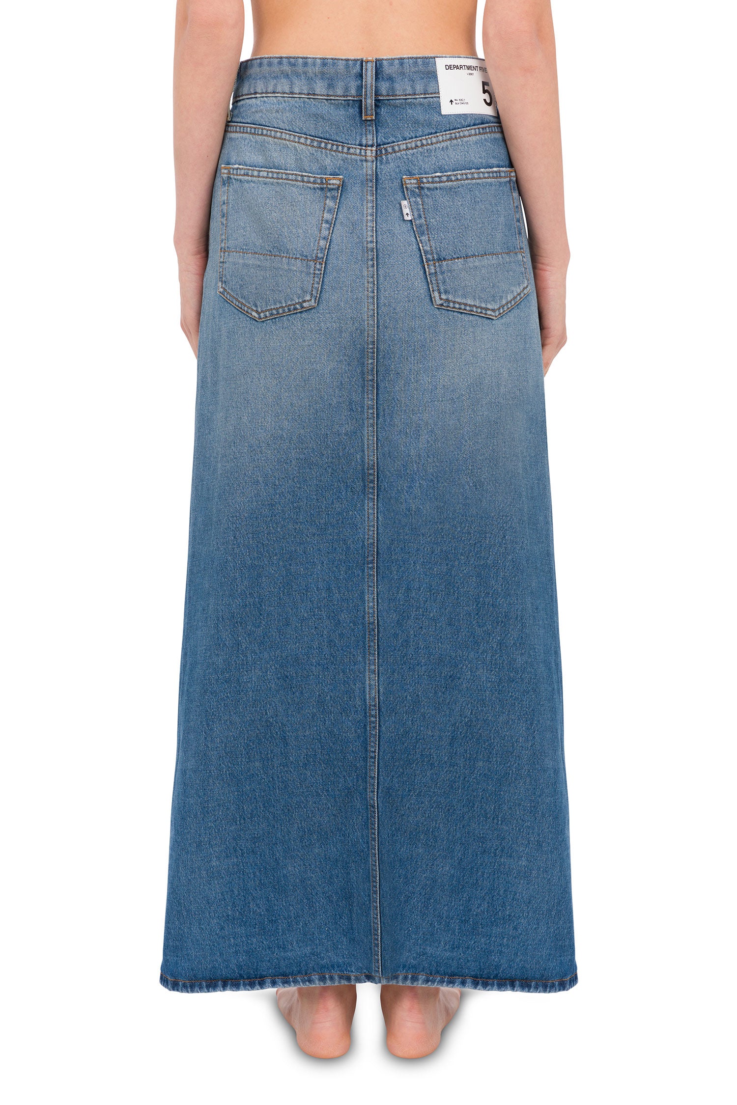 Farm long denim skirt