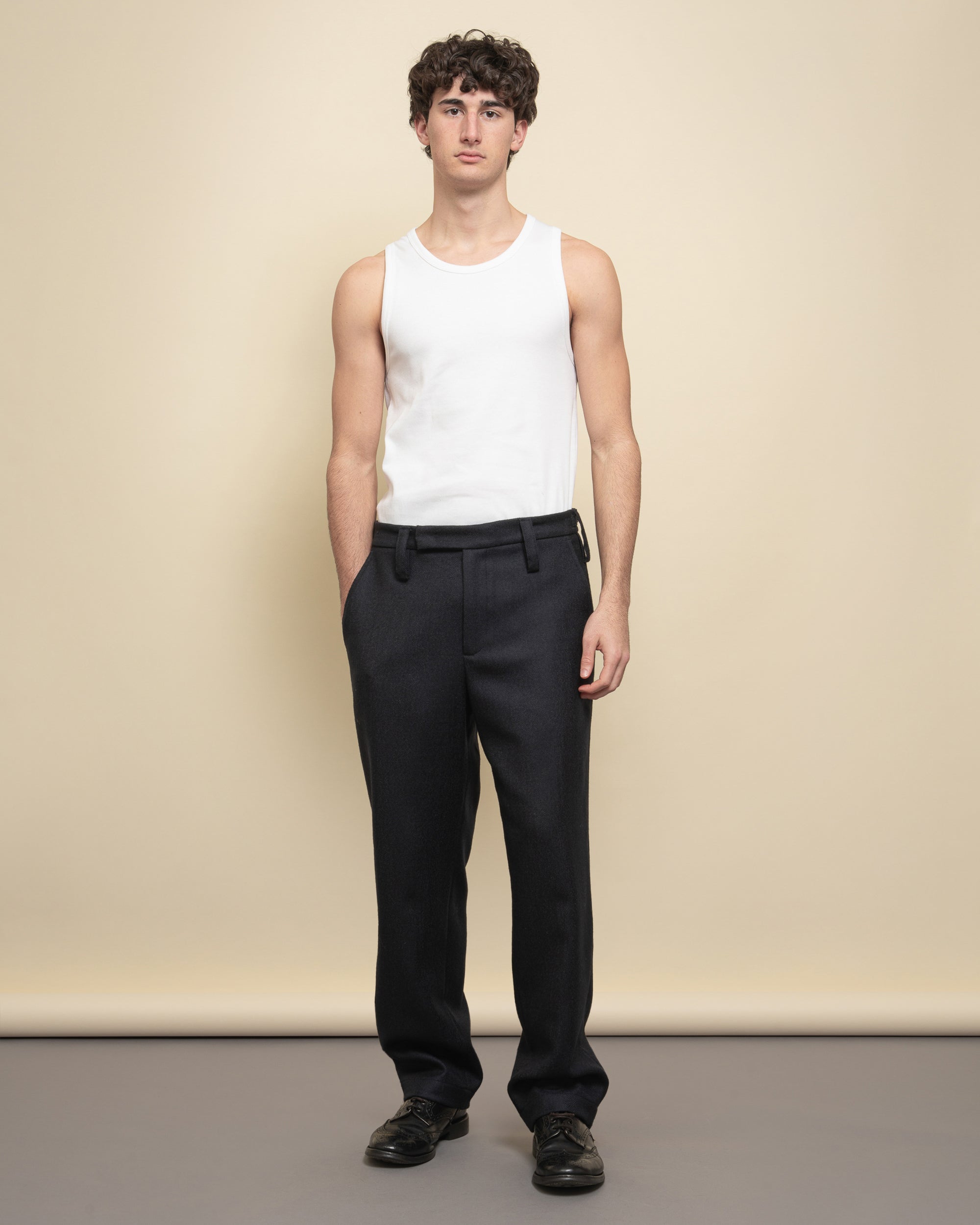 Finsbury wide leg trousers in cloth