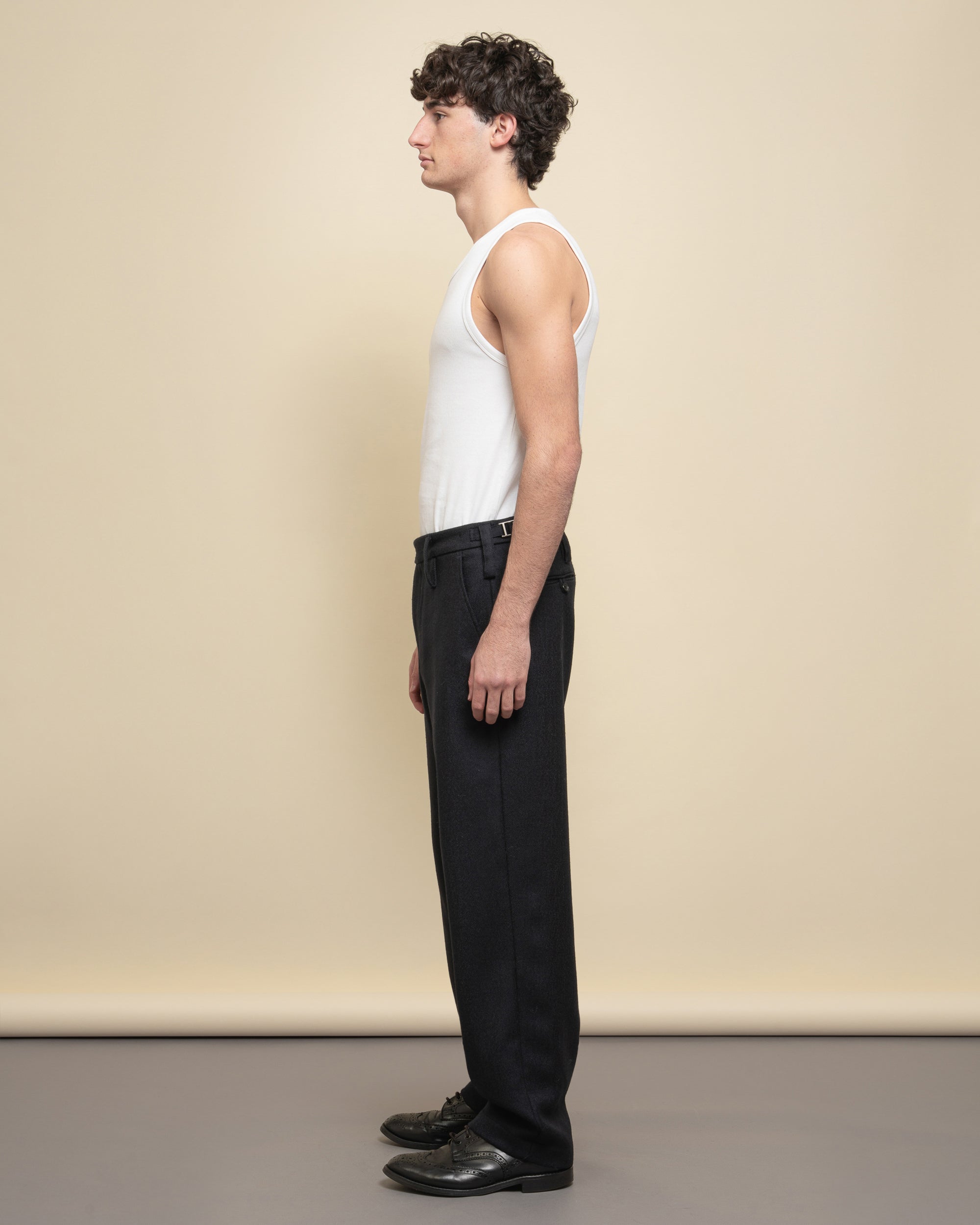 Finsbury wide leg trousers in cloth