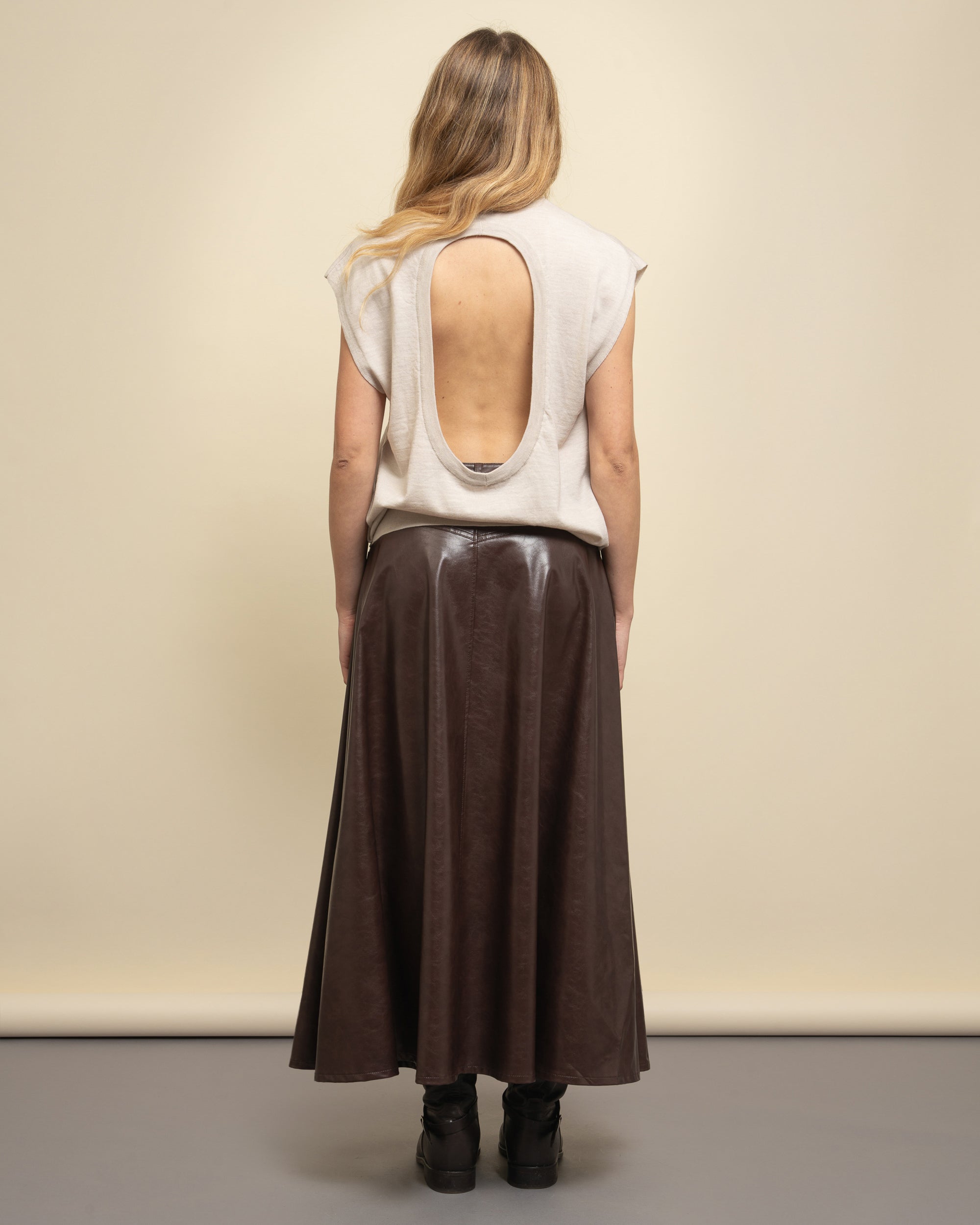 Gabuti gilet in merinos con oblò