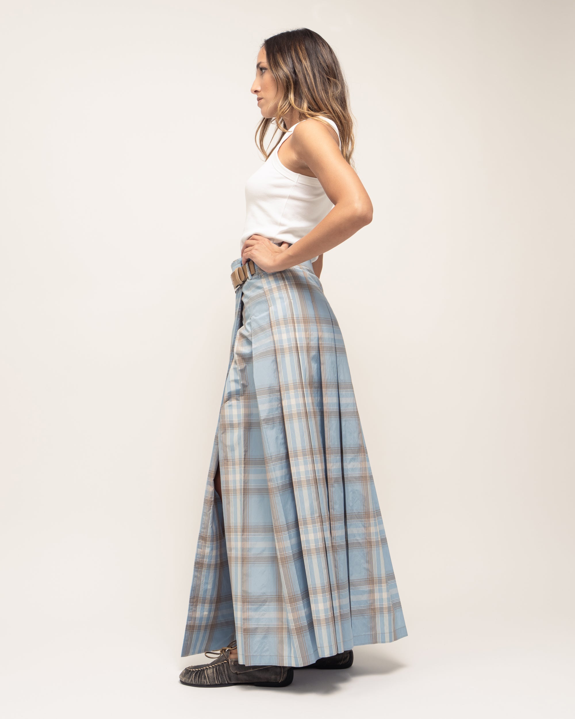 Gilles gonna kilt lunga in tartan