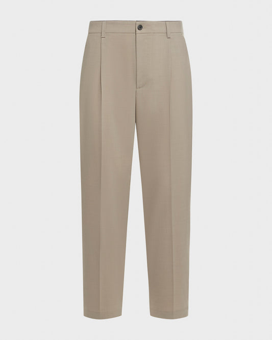 Gin pantalone chino gamba ampia in fresco lana stretch