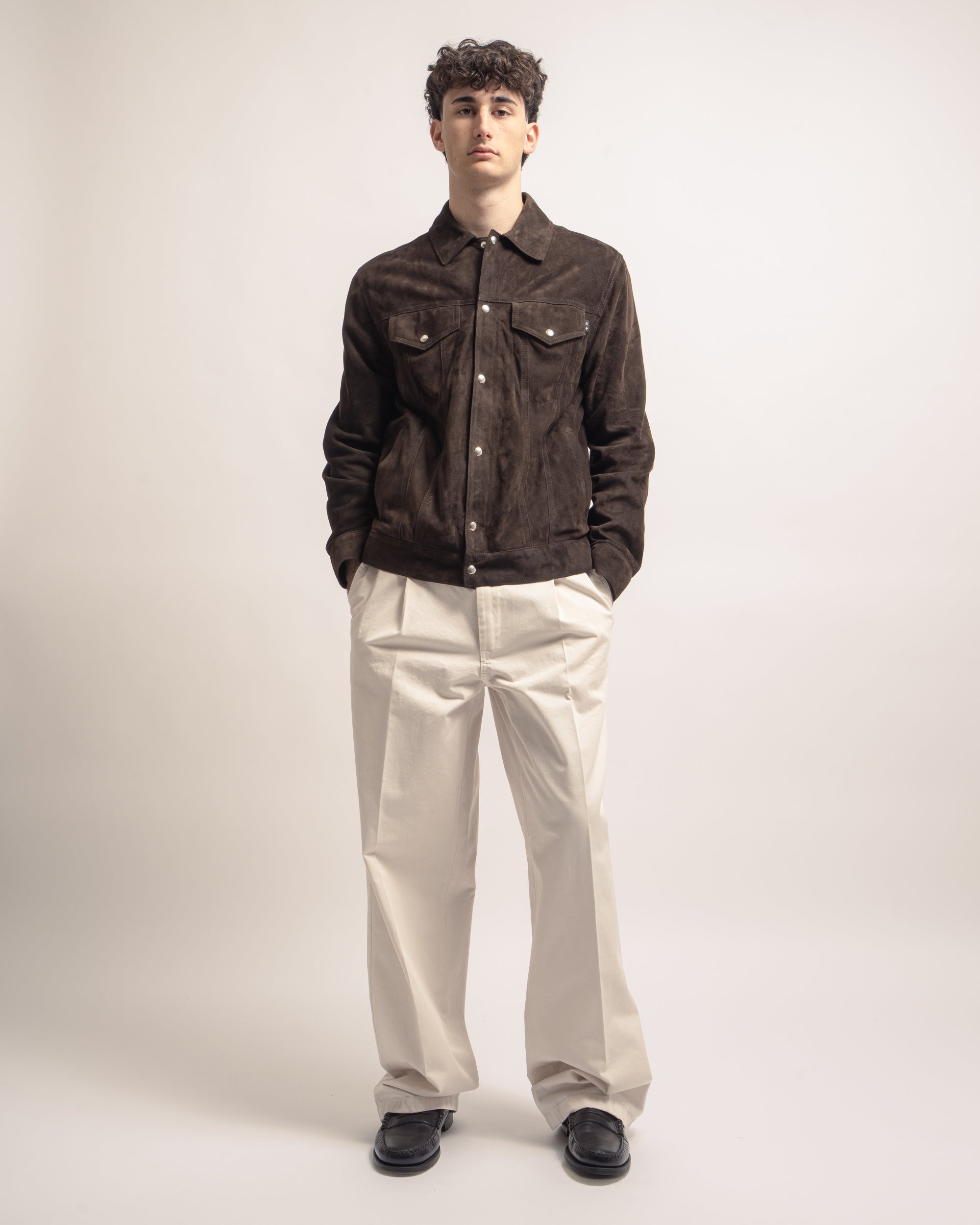 Gipson giacca trucker scamosciata