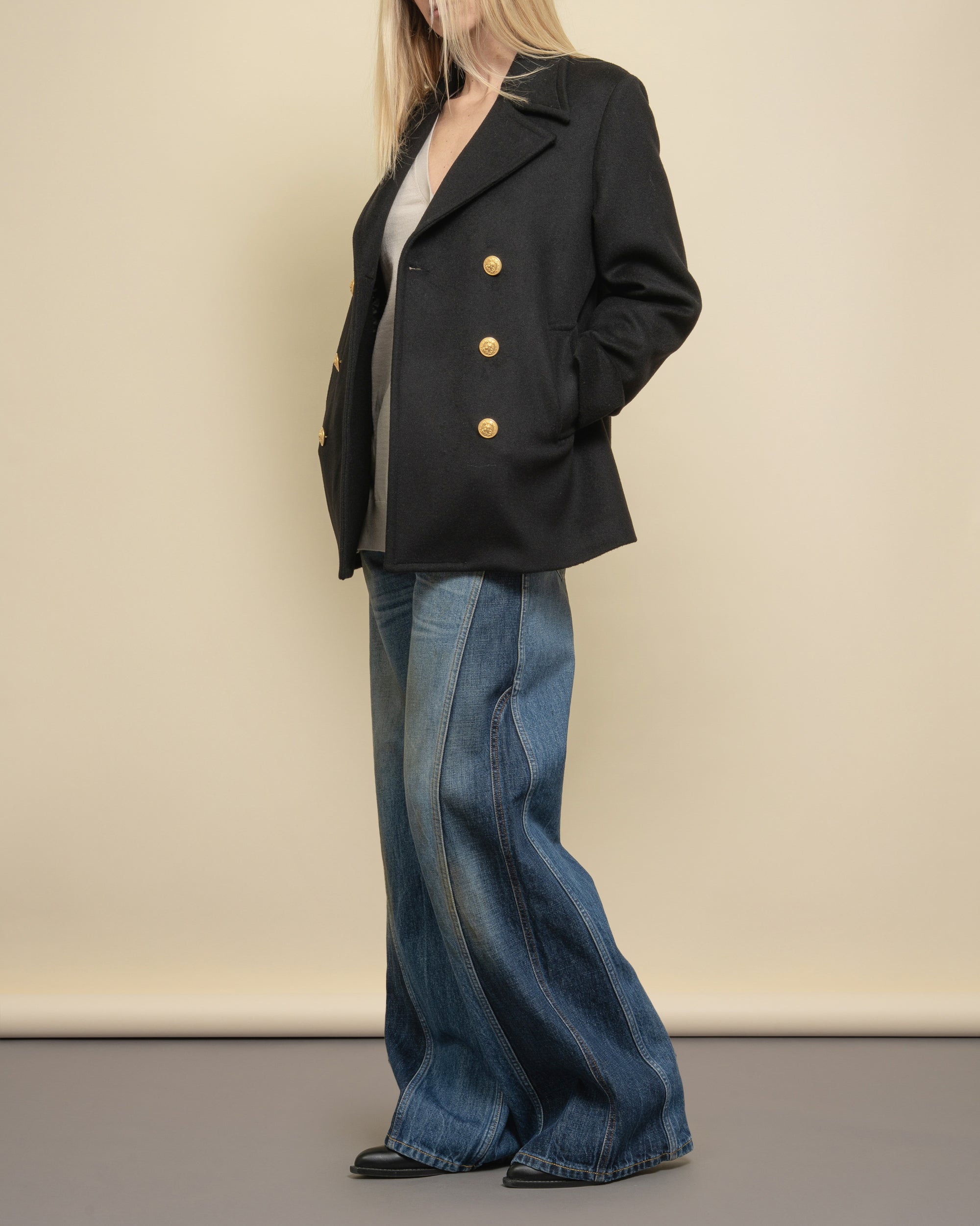 Holiday peacoat in cloth