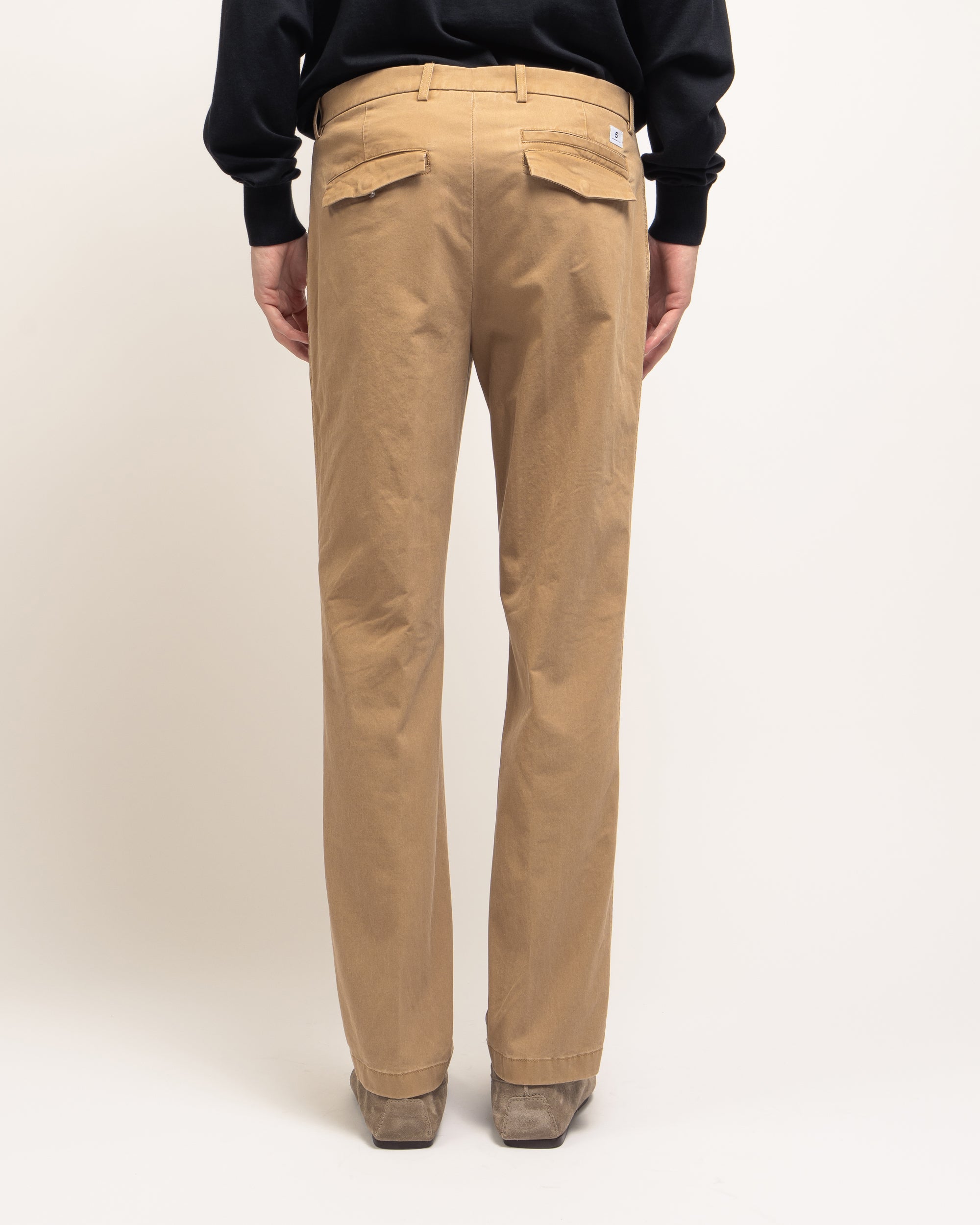 Idol pantaloni regular in gabardina