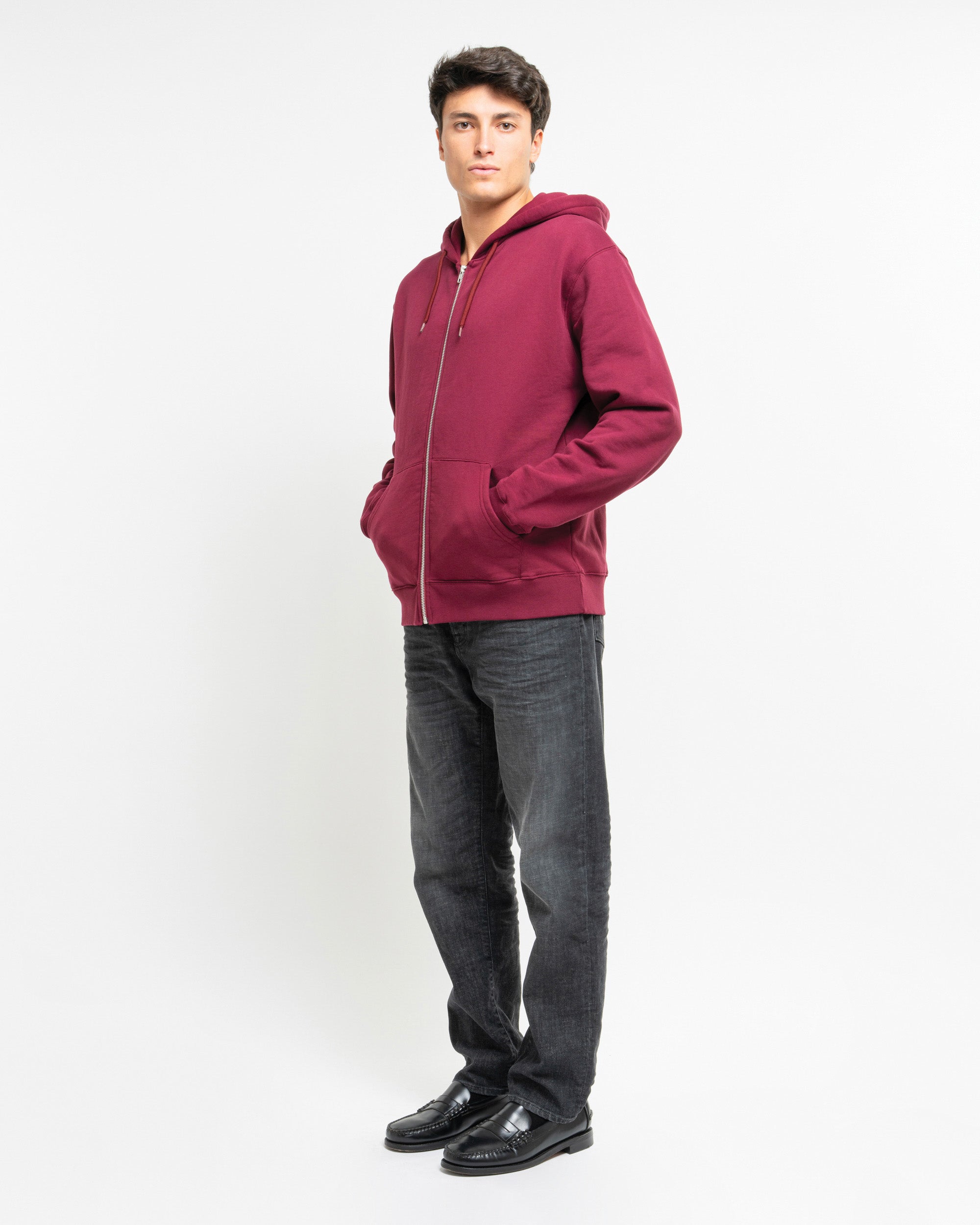 Janis felpa cappuccio e zip