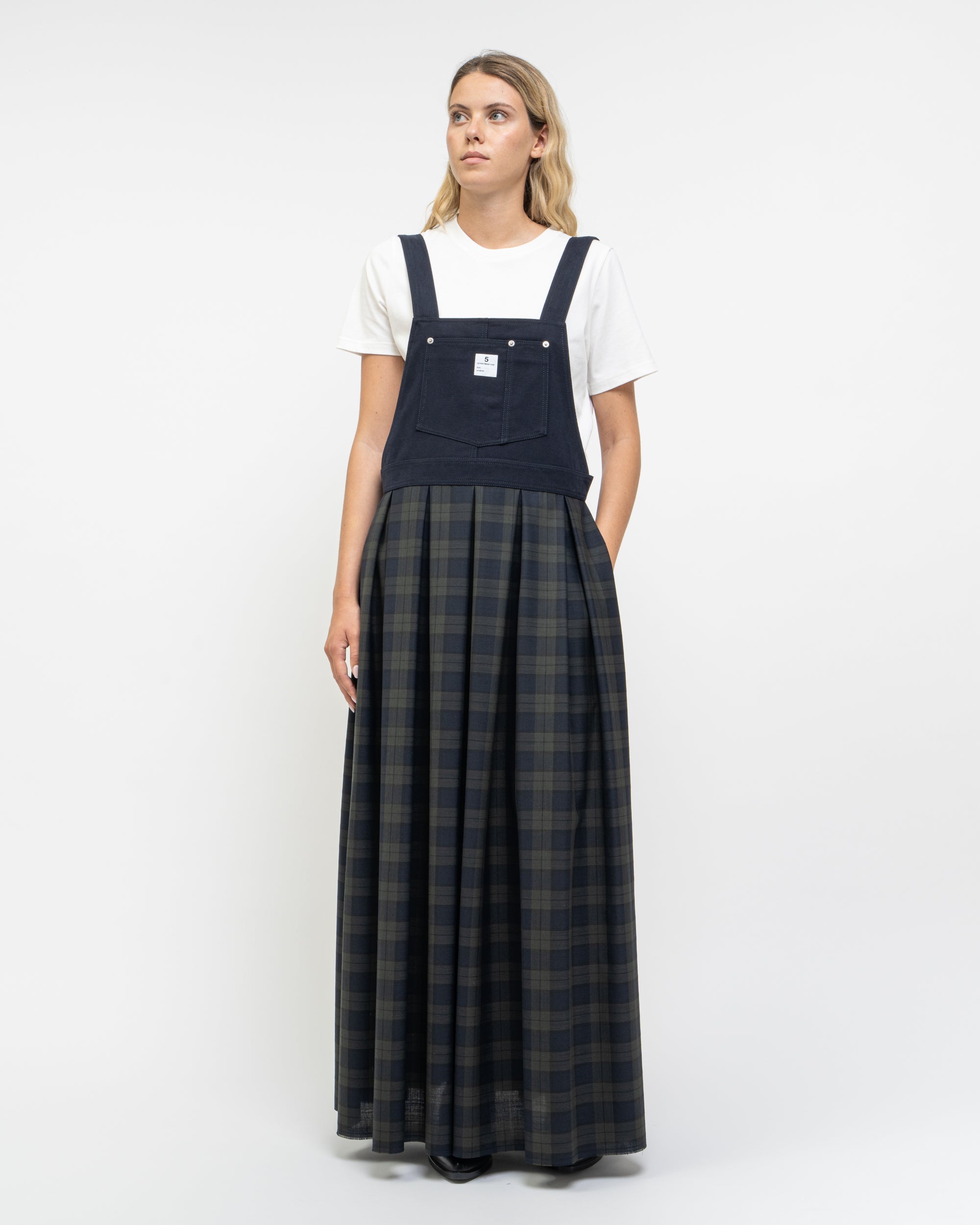 Linton abito salopette in gabardina