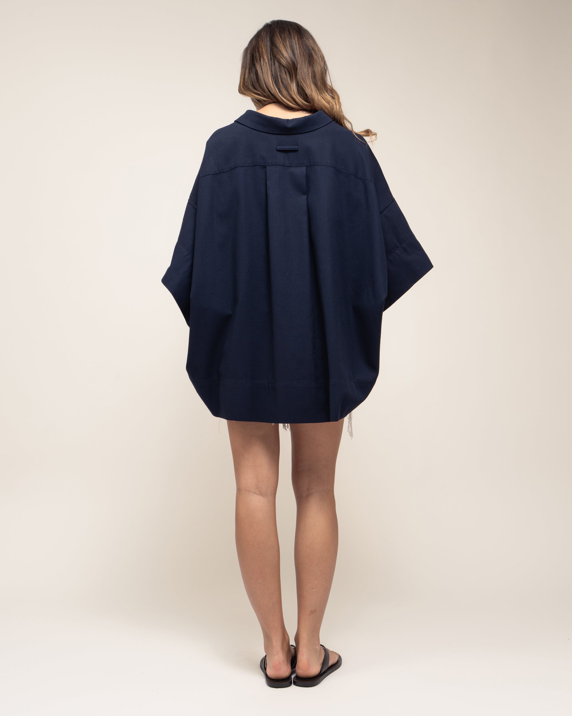 Lipps giacca camicia in gabardina crêpe