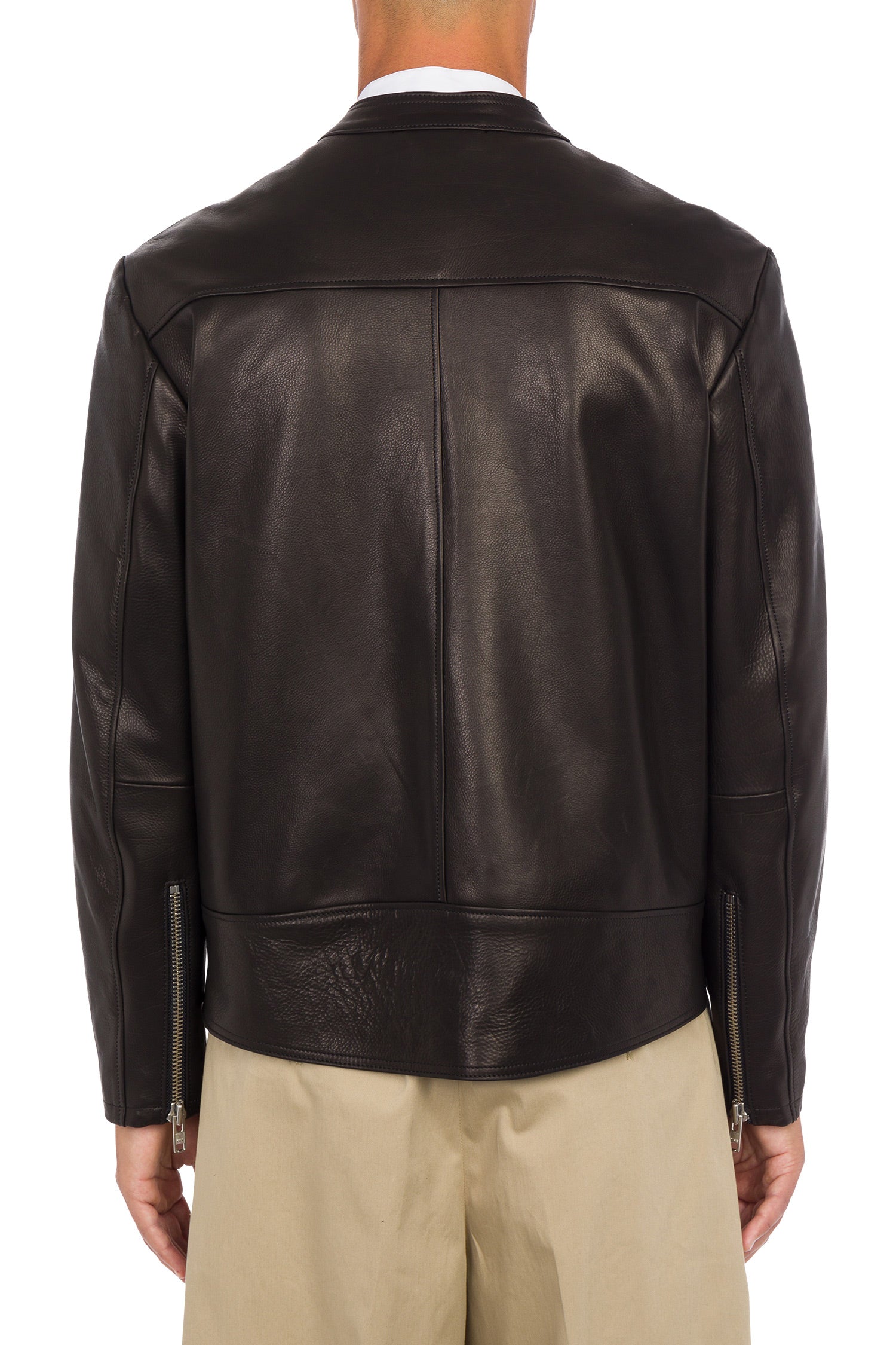 Marbike biker jacket in calf leather