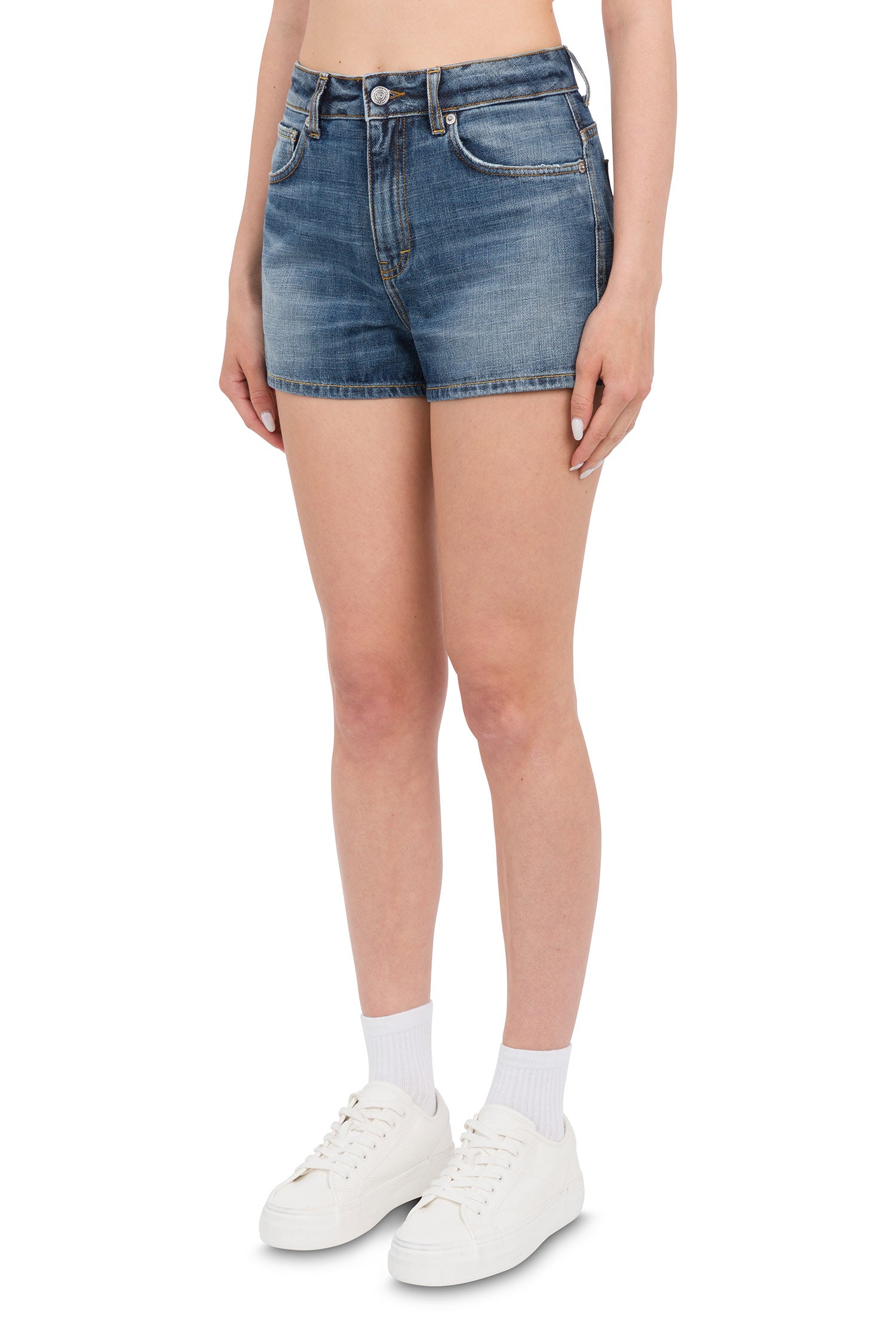 Mash denim shorts