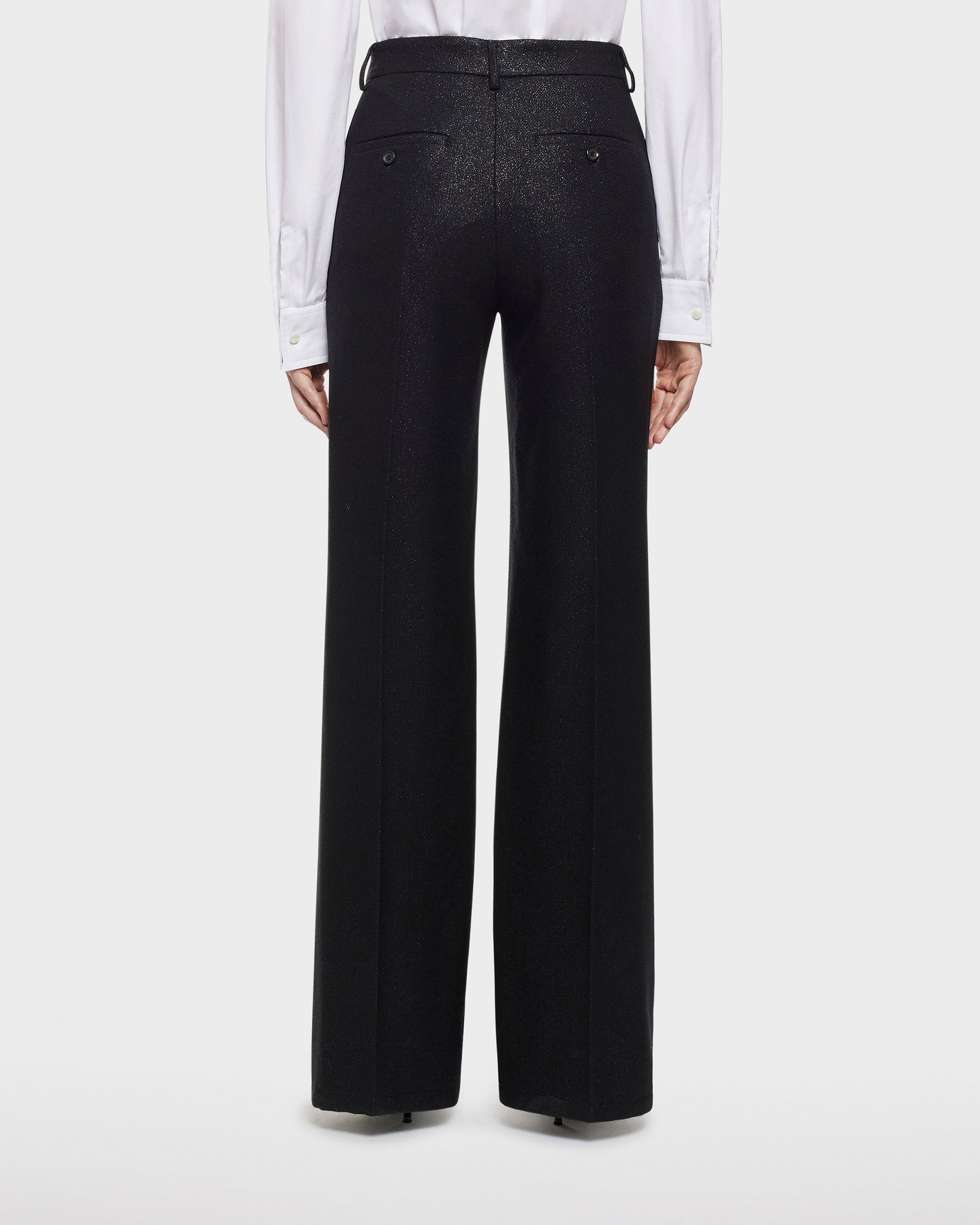 Misa palazzo pants in lurex wool