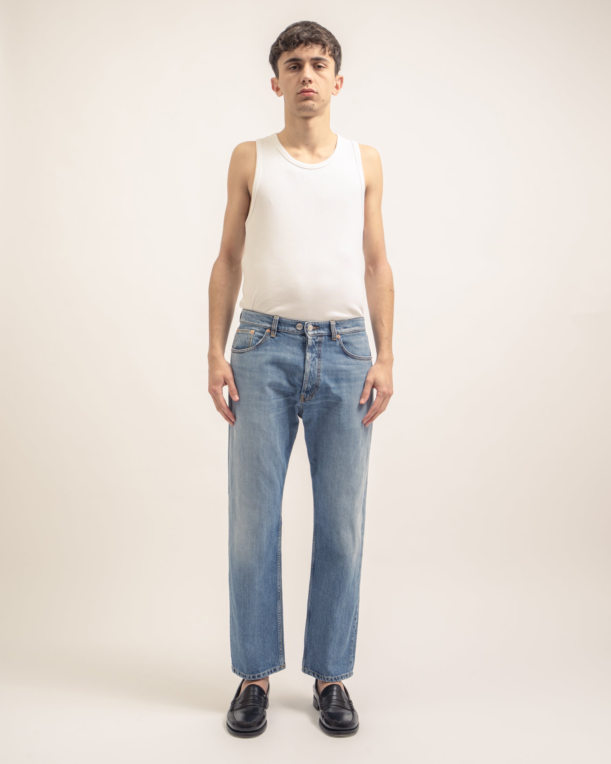 Musso jeans tapered in denim fermo