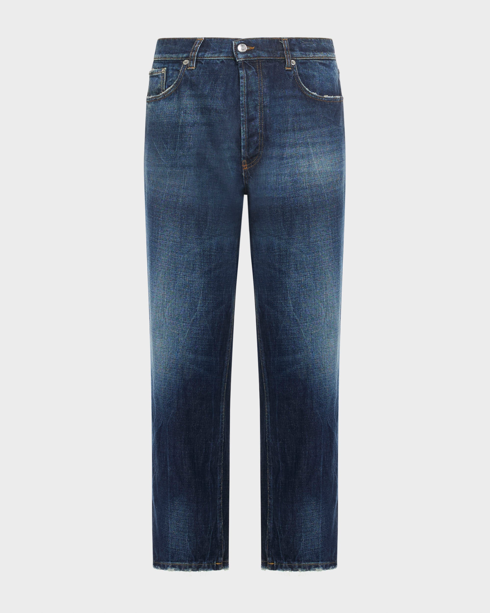 Musso jeans relaxed-fit cropped in denim fermo