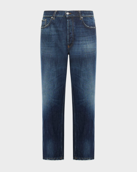 Musso jeans relaxed-fit cropped in denim fermo