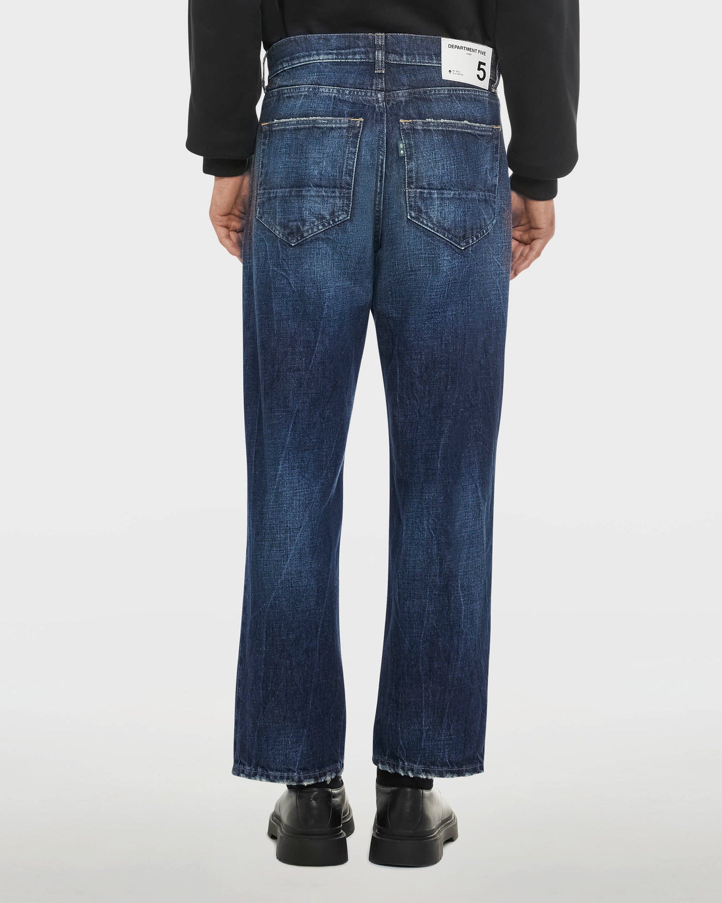 Musso jeans relaxed-fit cropped in denim fermo