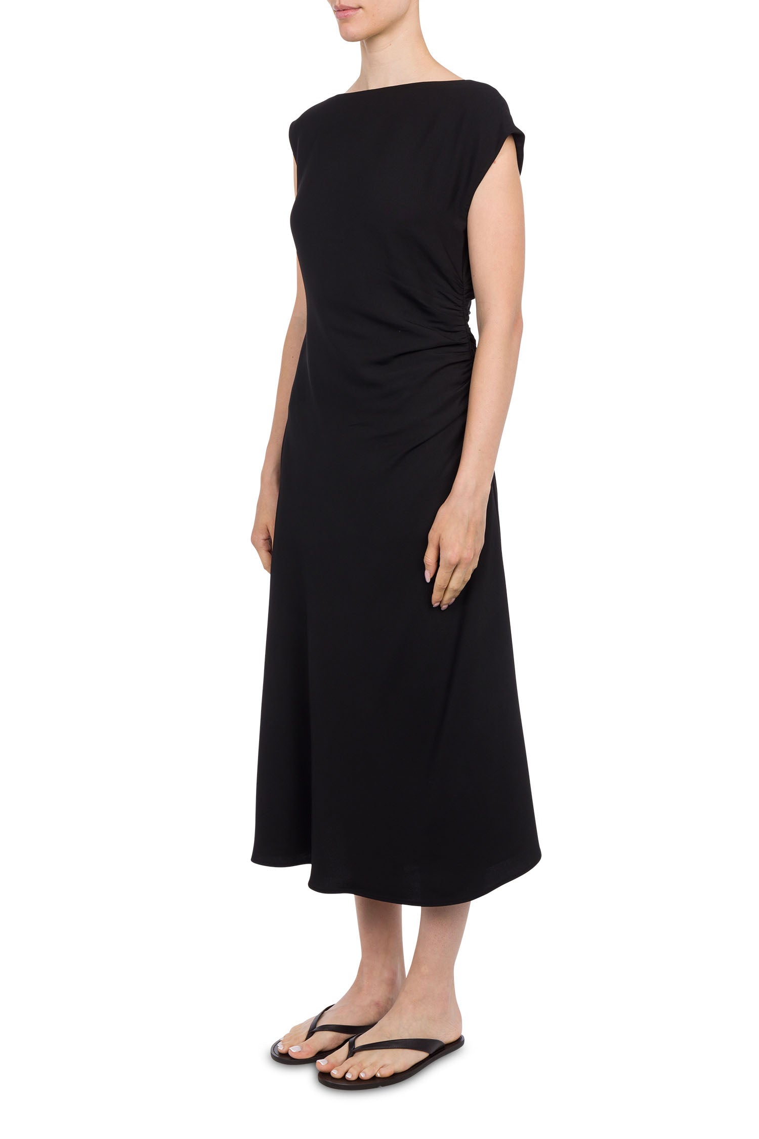 Nect midi dress in crepe