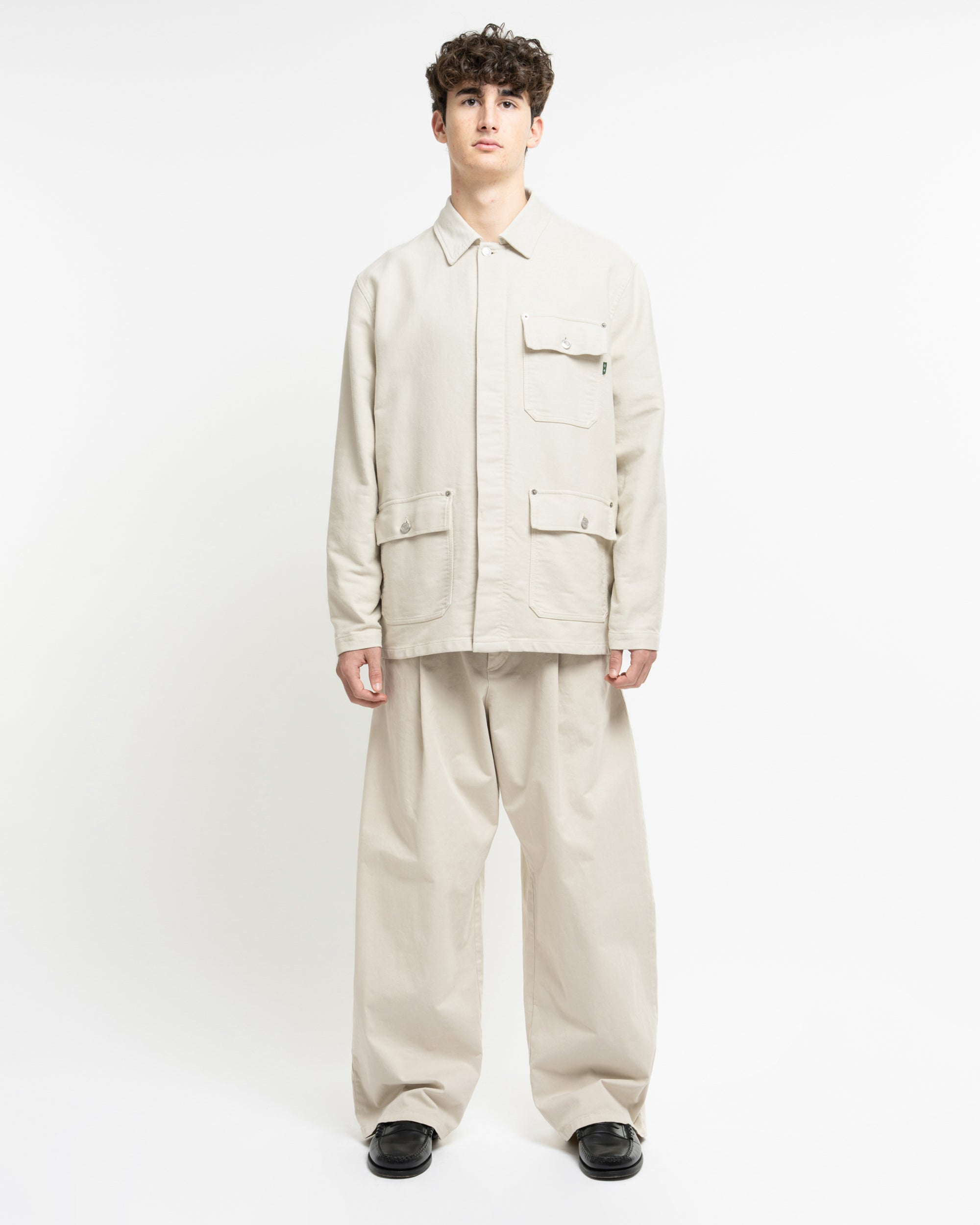 Pailot pantaloni chino loose in gabardina