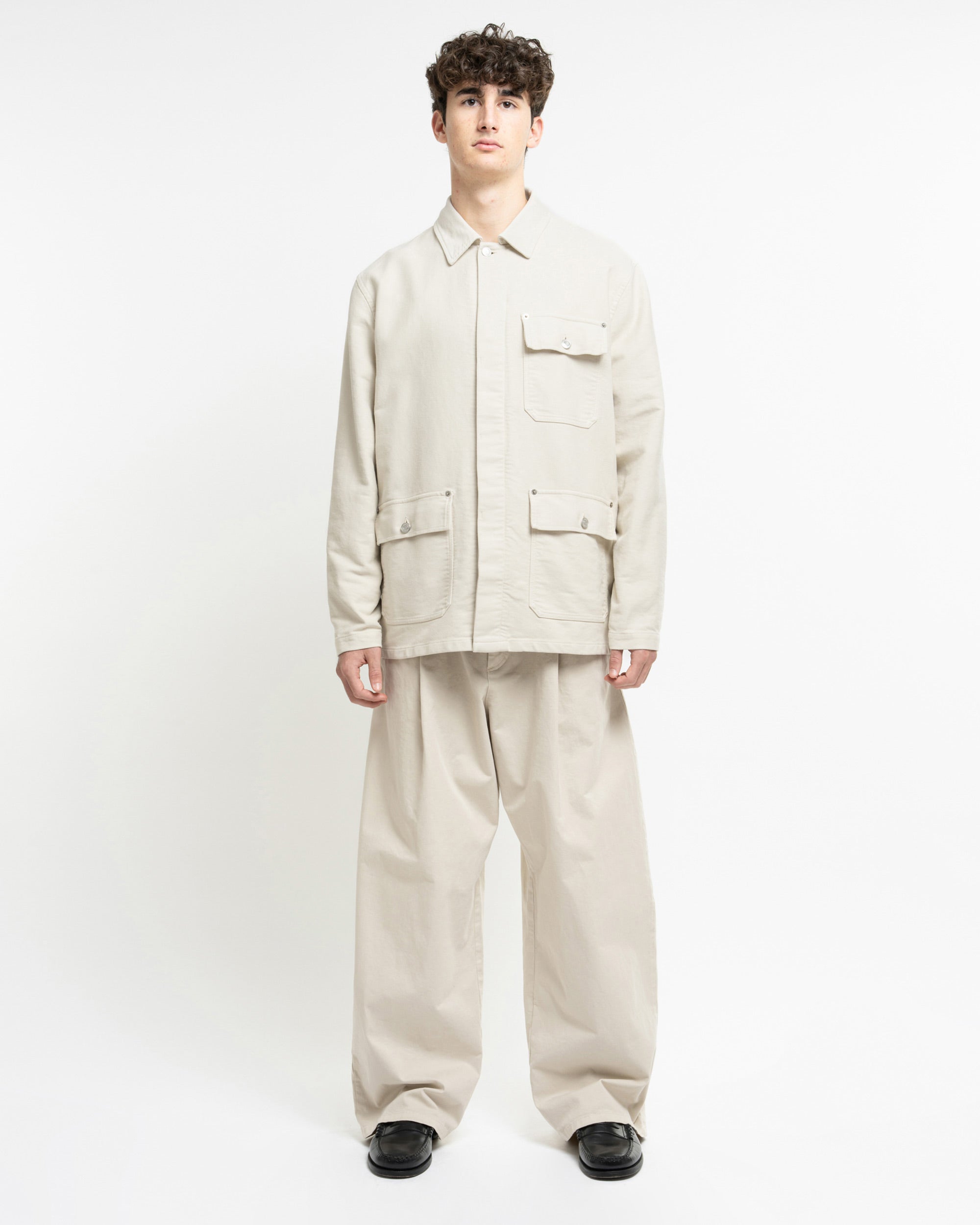 Pailot pantaloni chino loose in gabardina