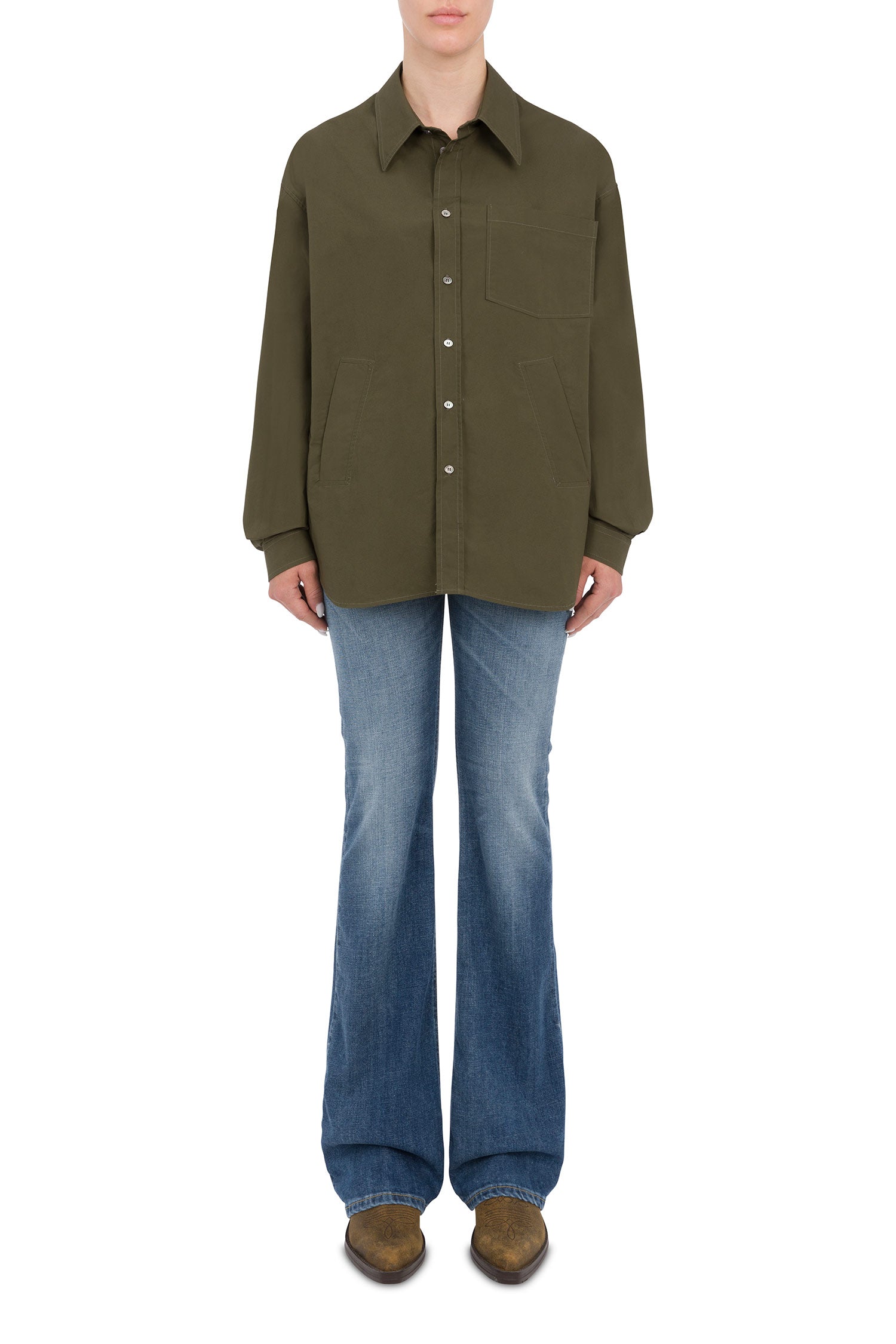 Piedras oversized shirt in poplin 