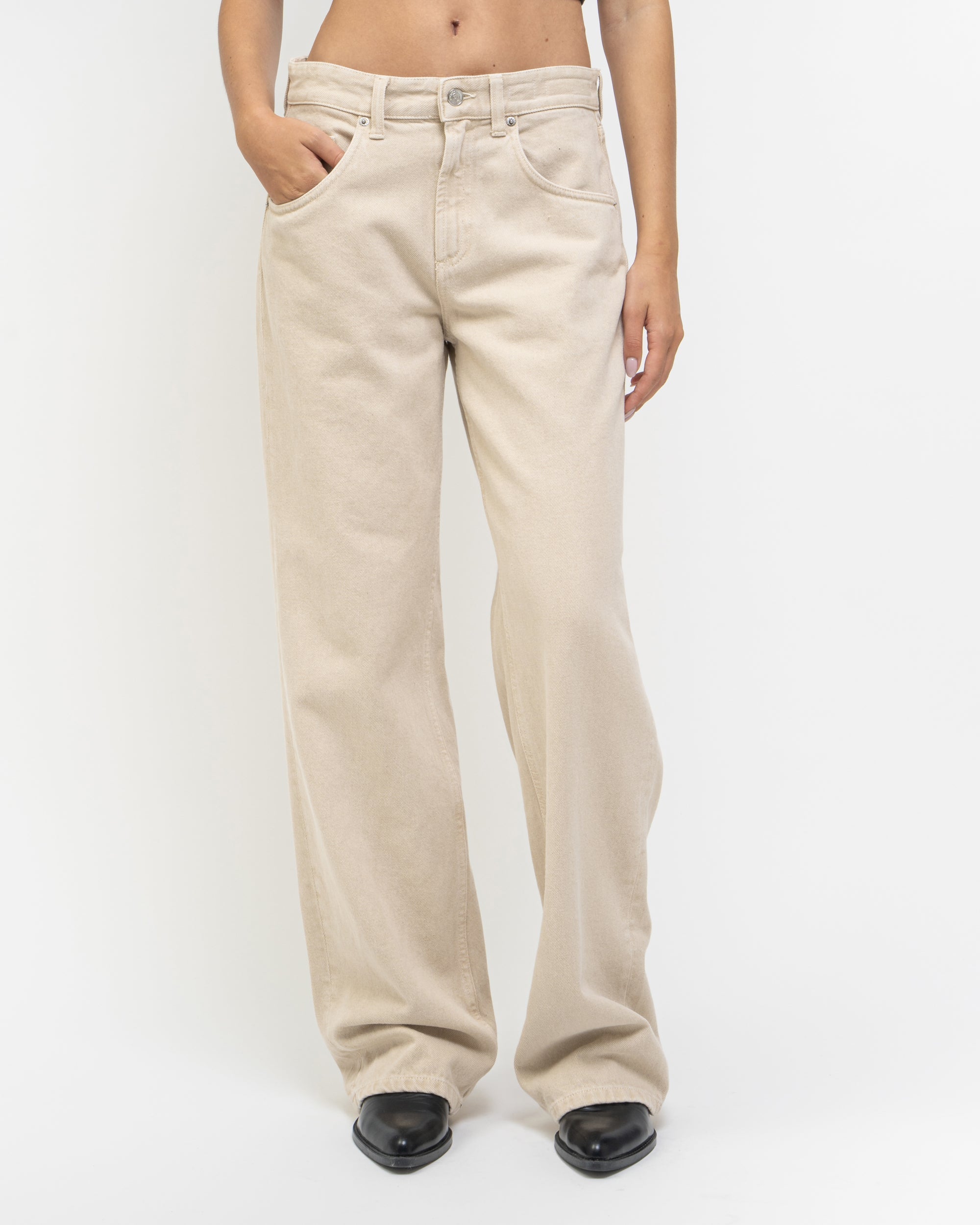 Pop pantaloni gamba ampia in bull
