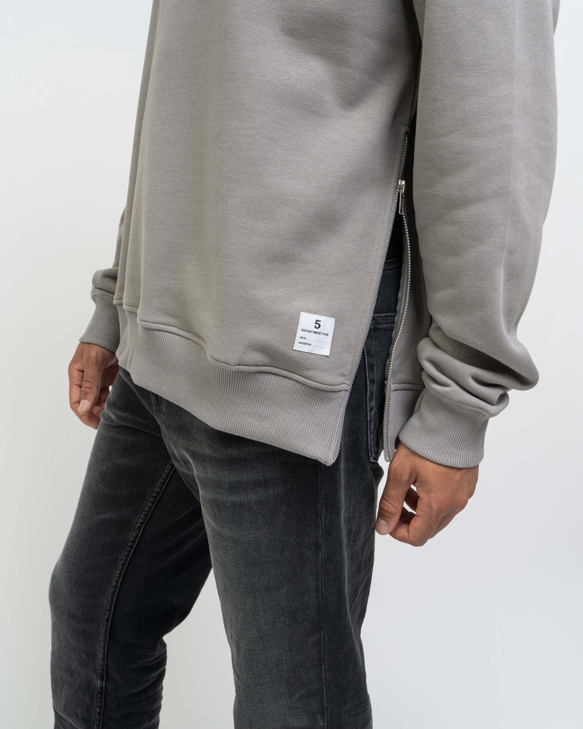 Press felpa girocollo con zip