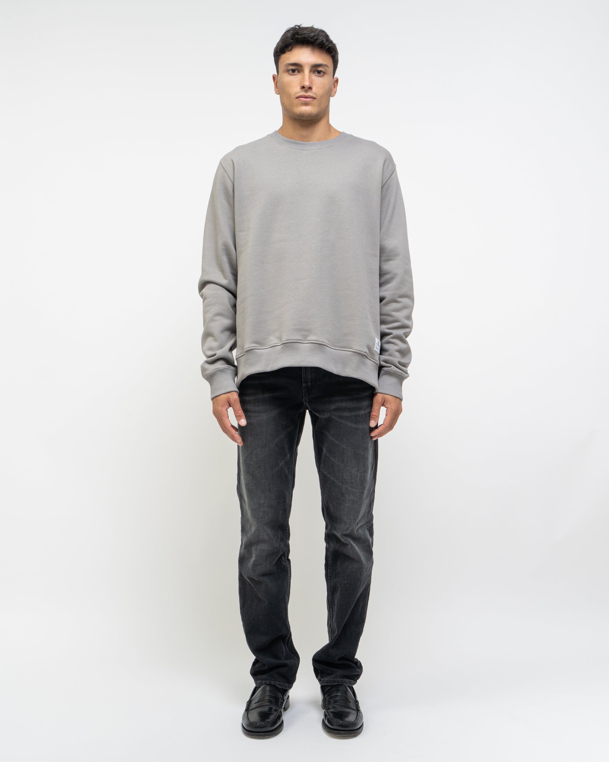 Press felpa girocollo con zip