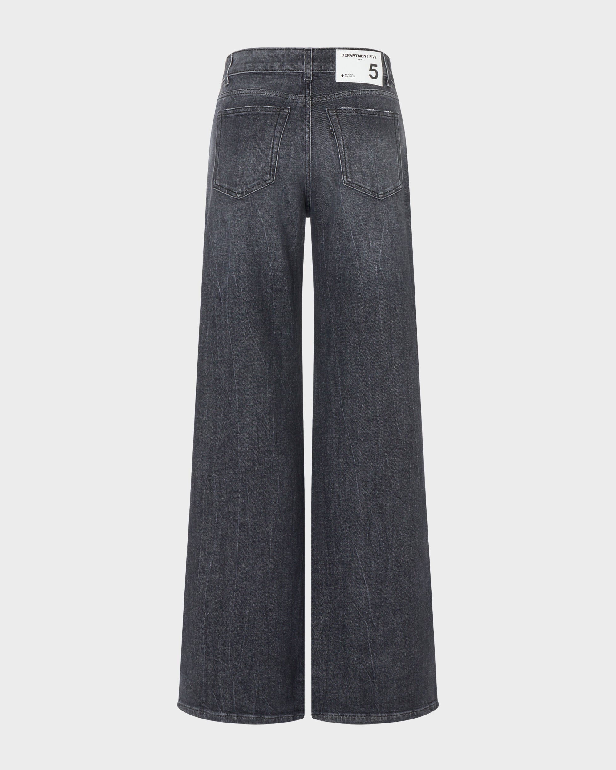 Pretender jeans wide leg in denim organico stretch nero