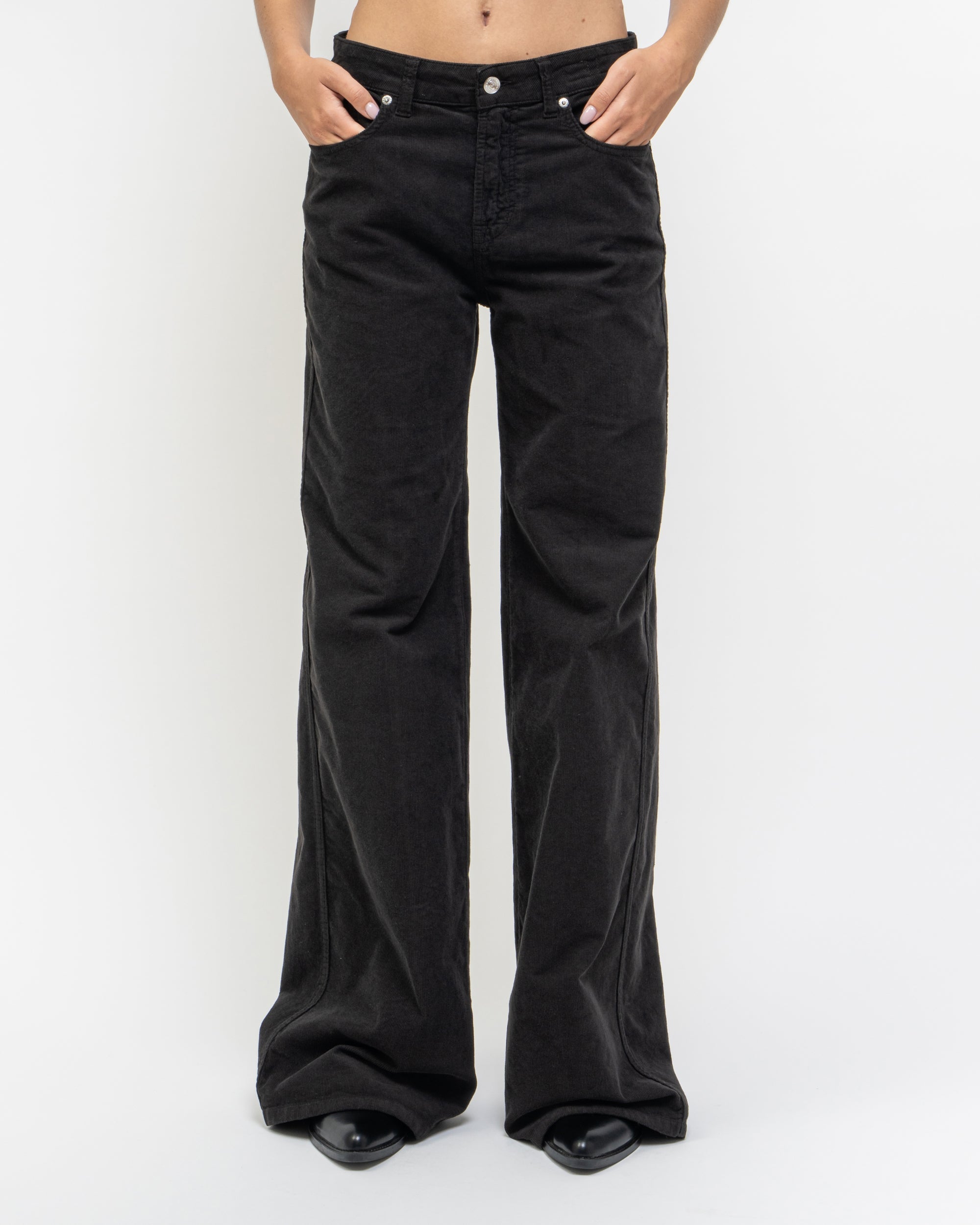 Pretender pantaloni wide leg in velluto