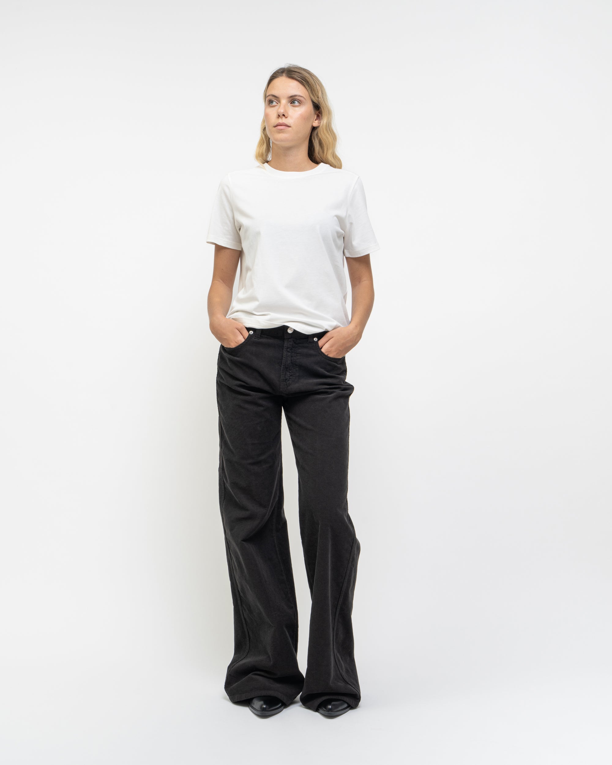 Pretender pantaloni wide leg in velluto