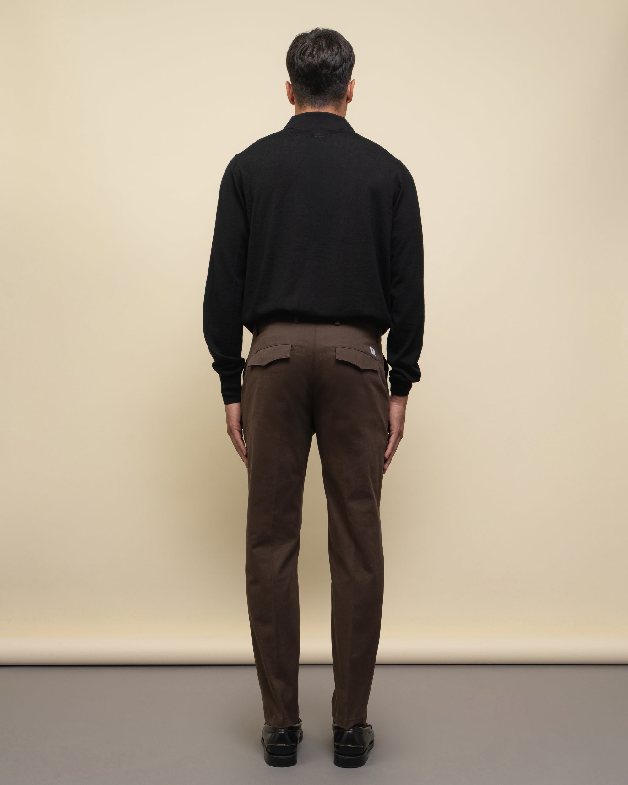 Prince pantaloni slim in gabardina