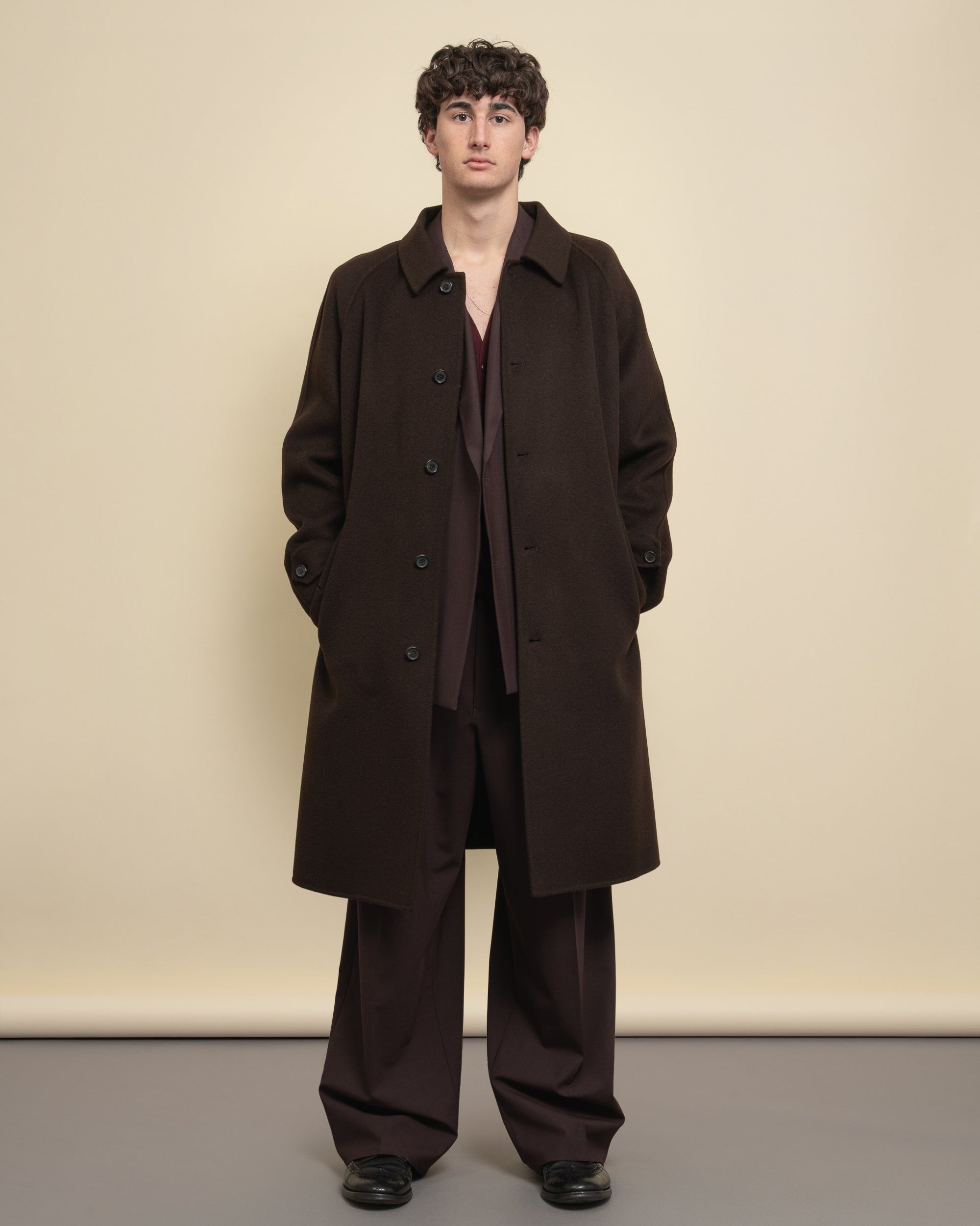 Radison single-breasted cloth coat