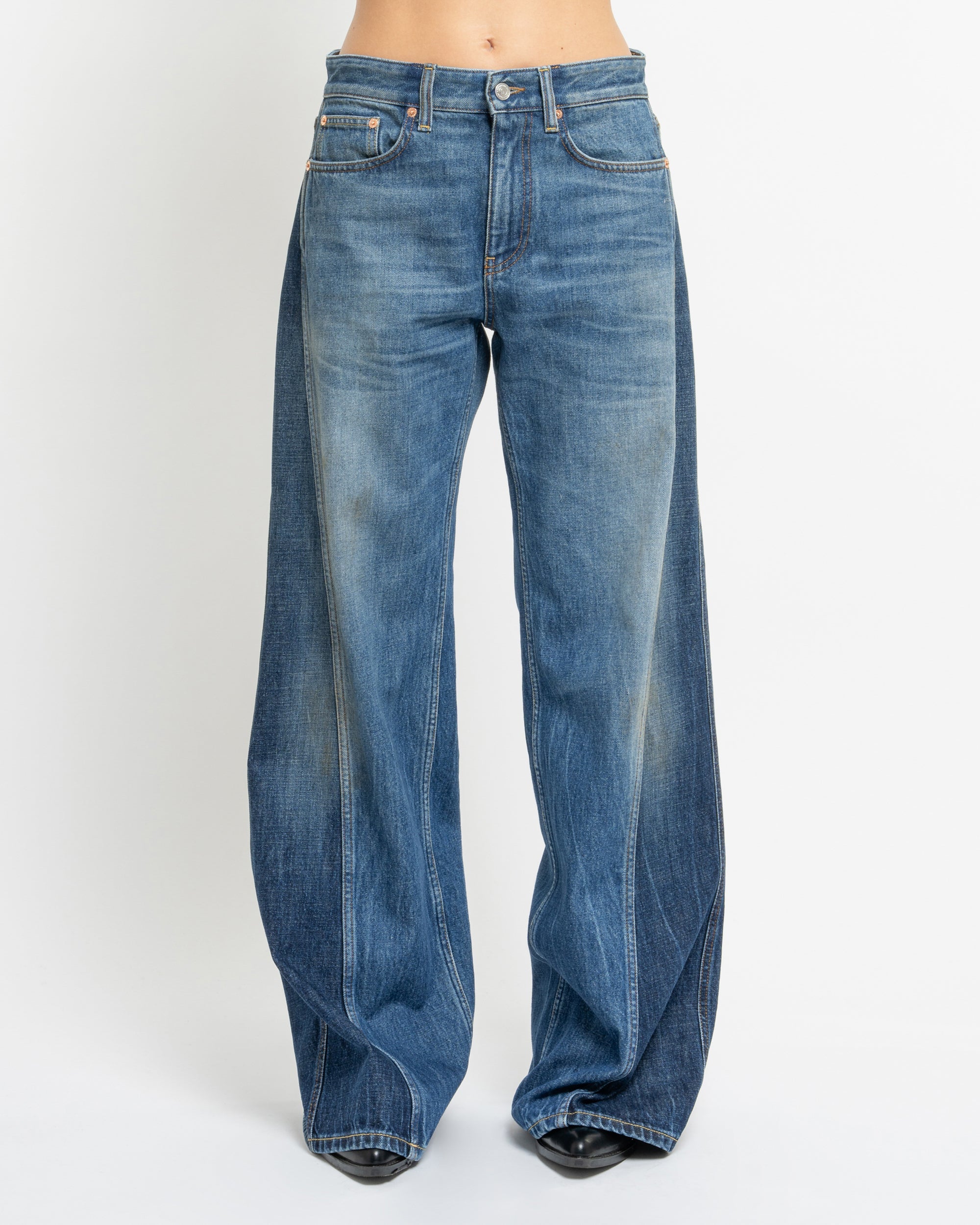 Resort jeans gamba ampia in denim