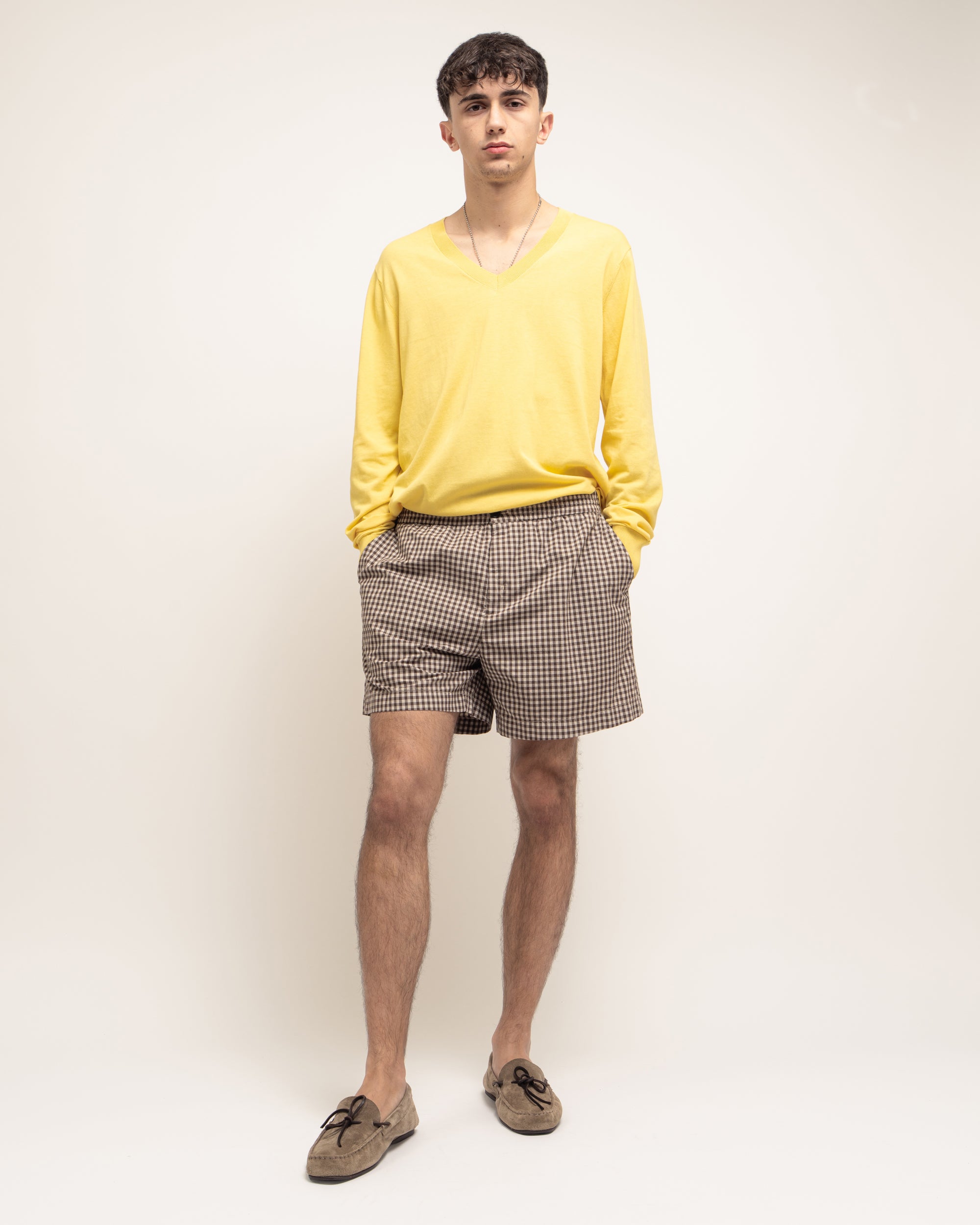 Rufus bermuda con elastico in popeline