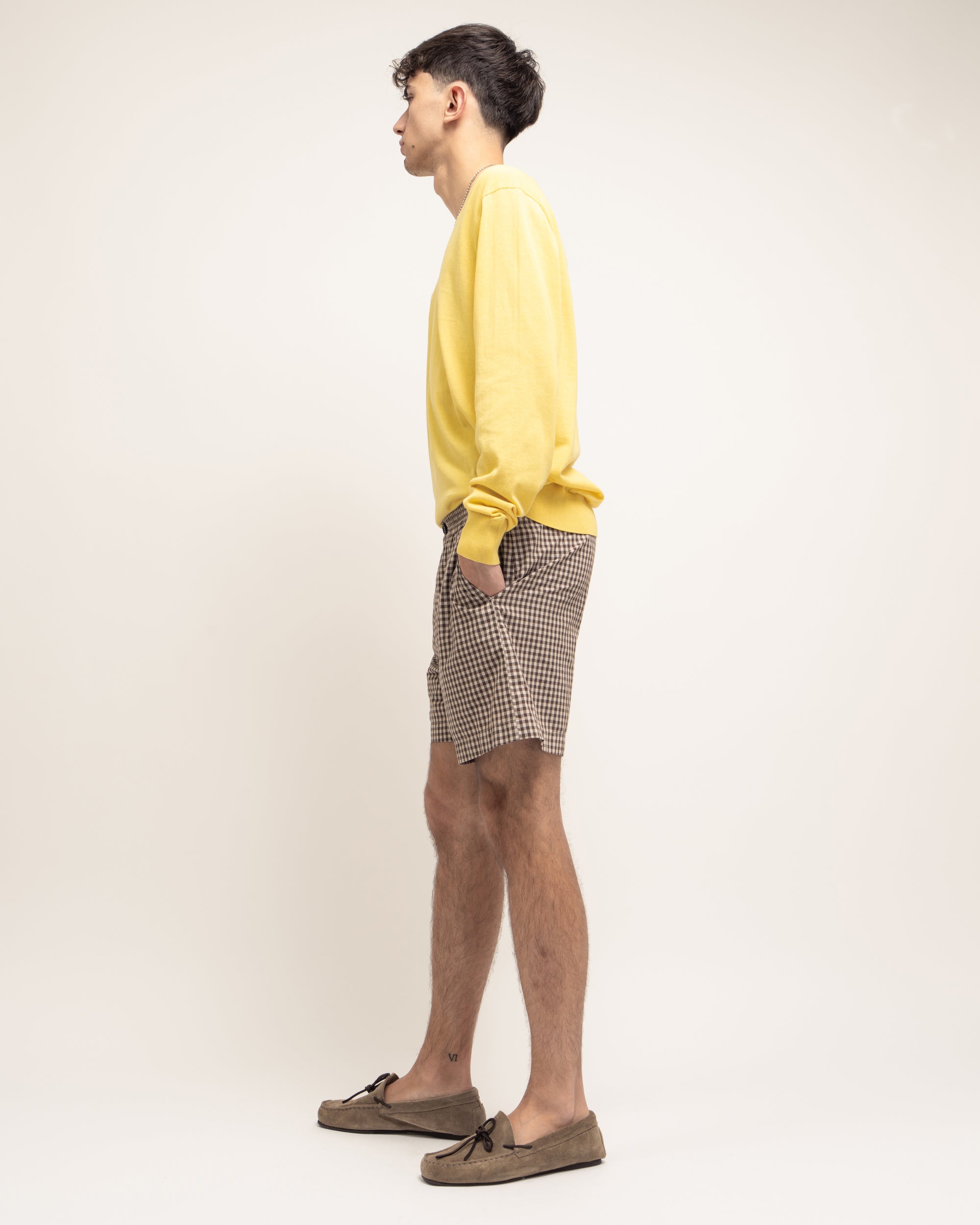 Rufus bermuda con elastico in popeline