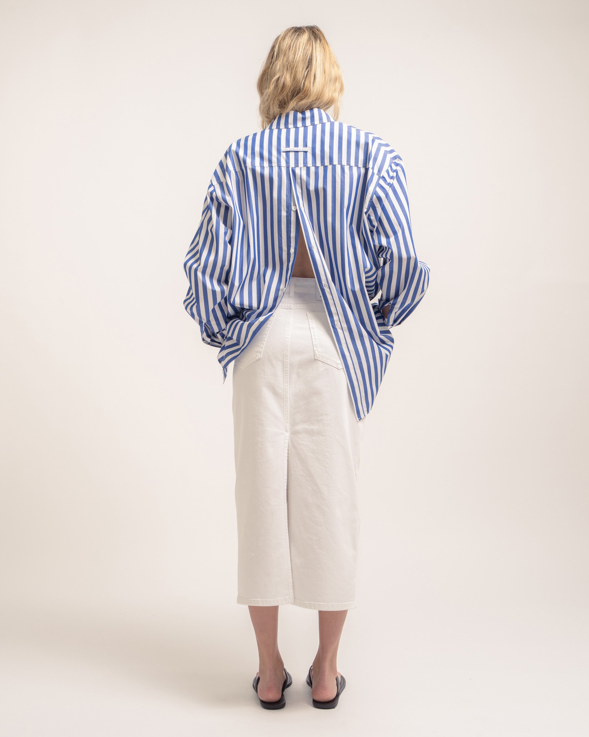 Sister oversized stripe shirt