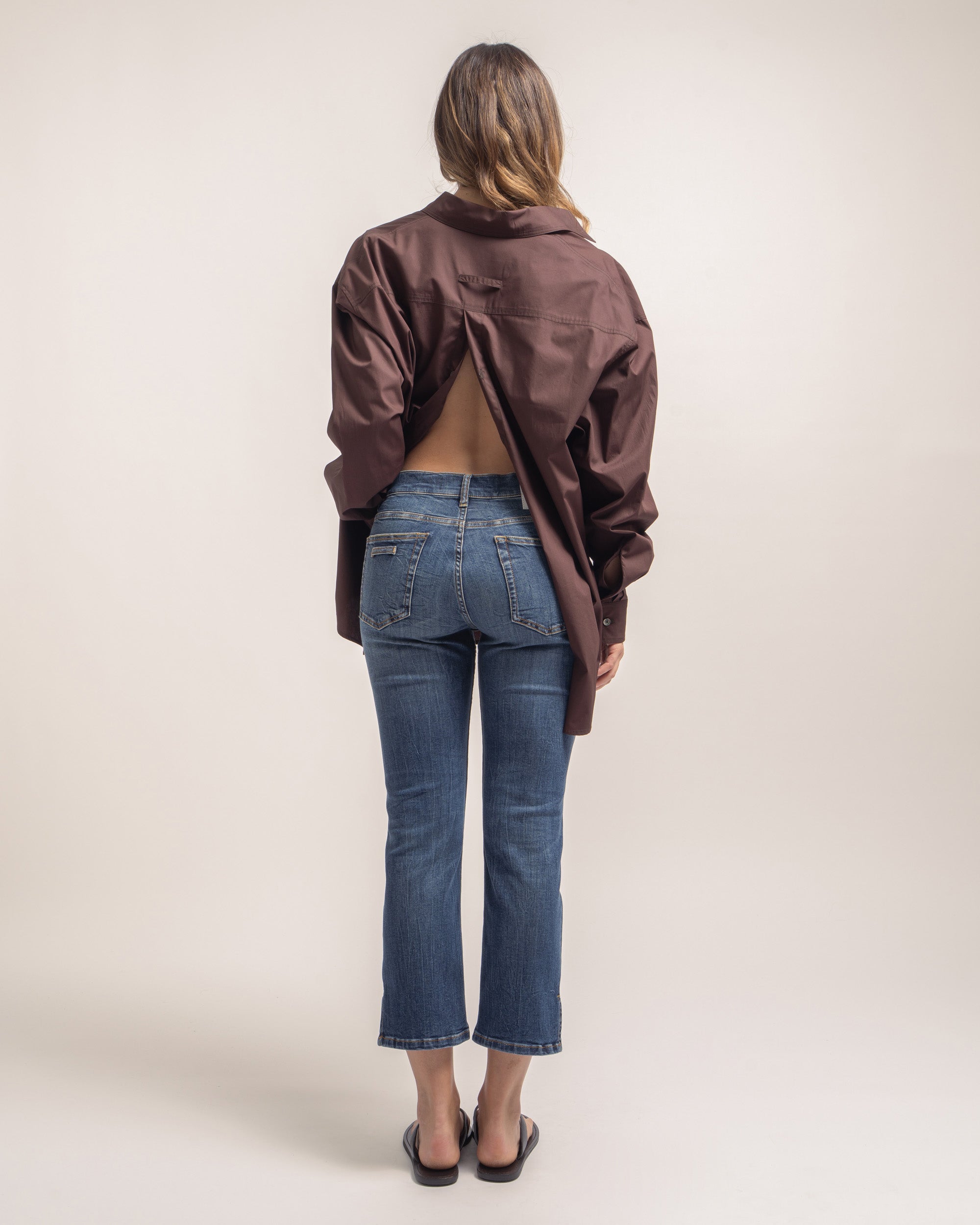 Sister camicia oversize in popeline