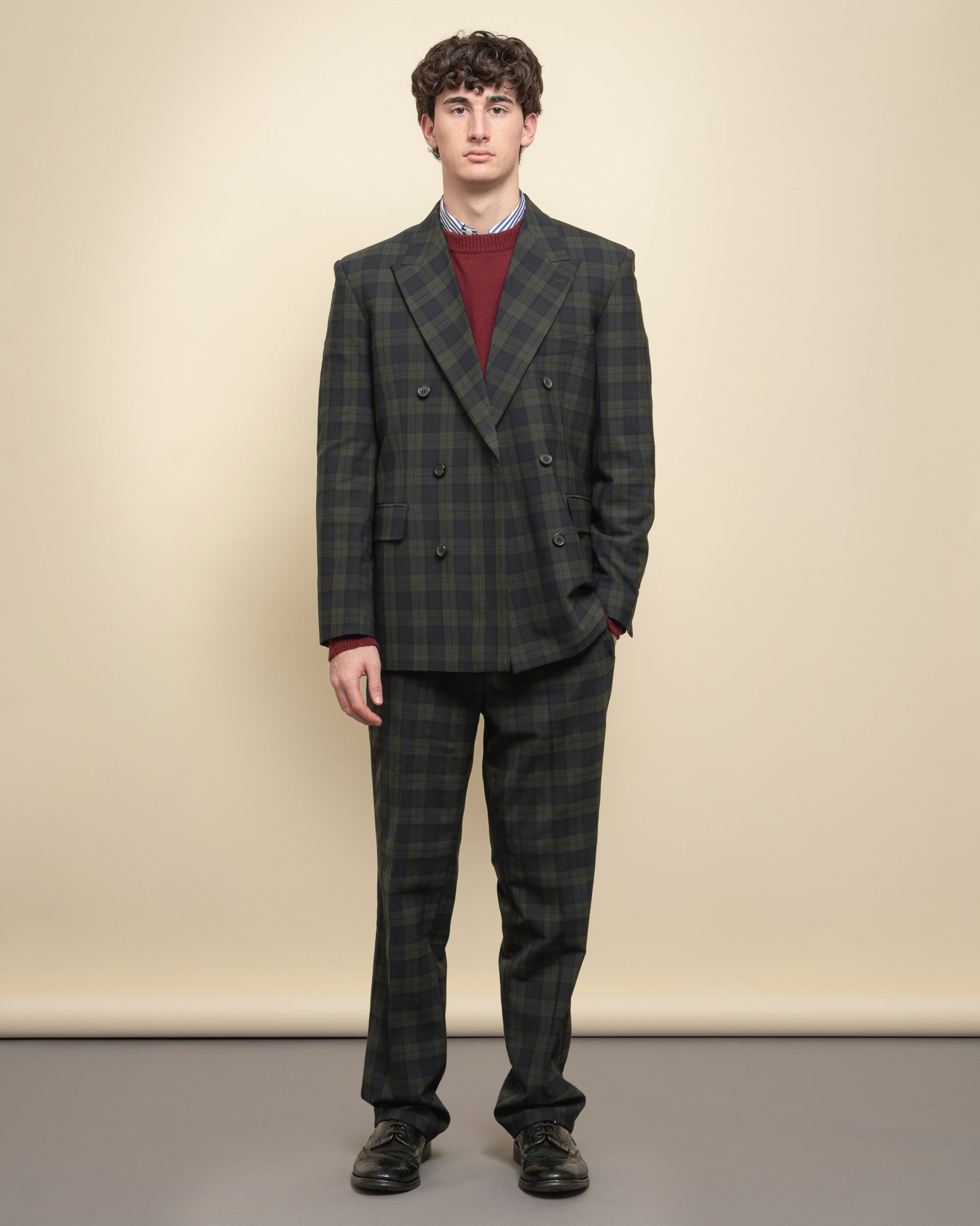 Smith blazer doppiopetto in check