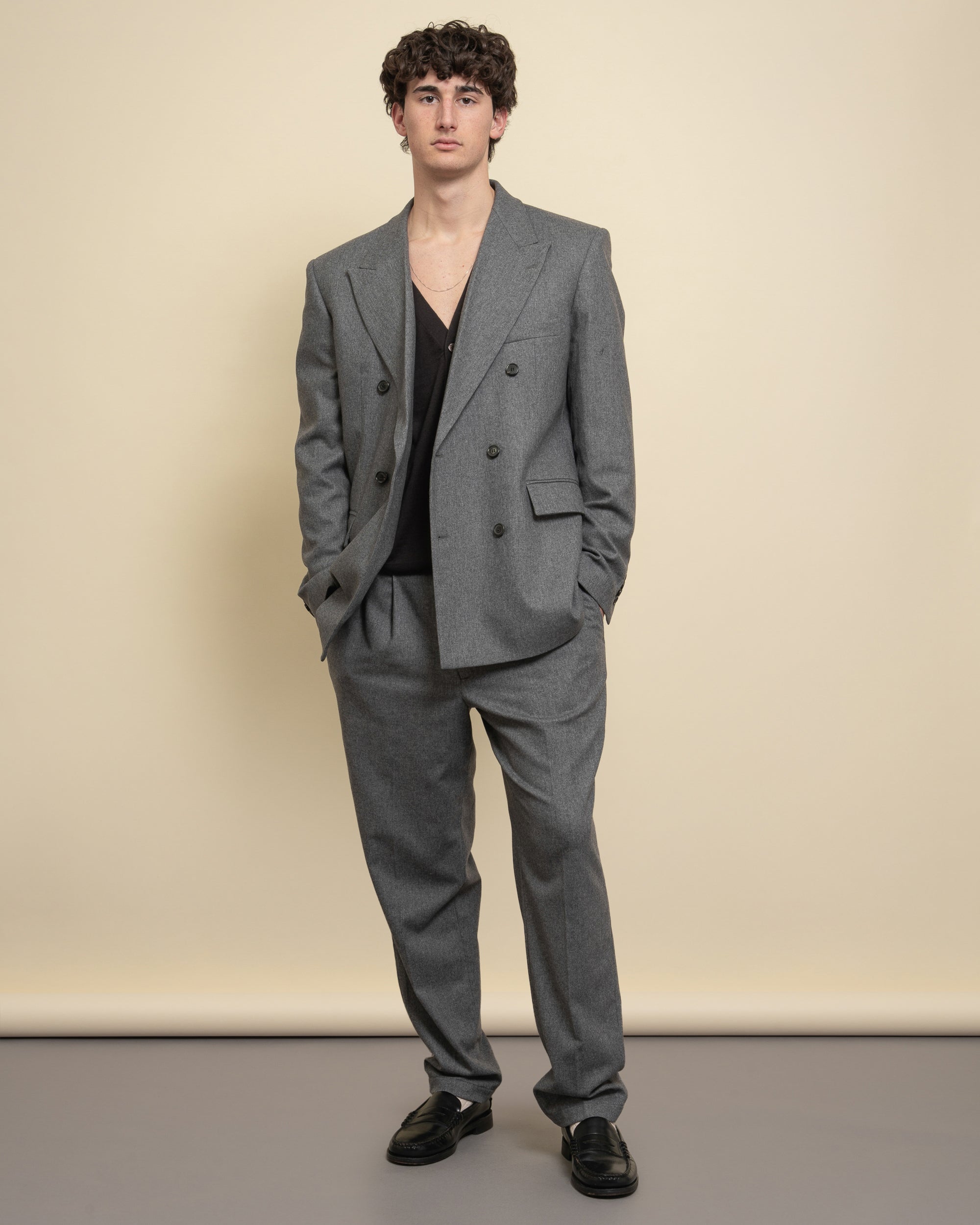 Smith blazer doppiopetto in flanella