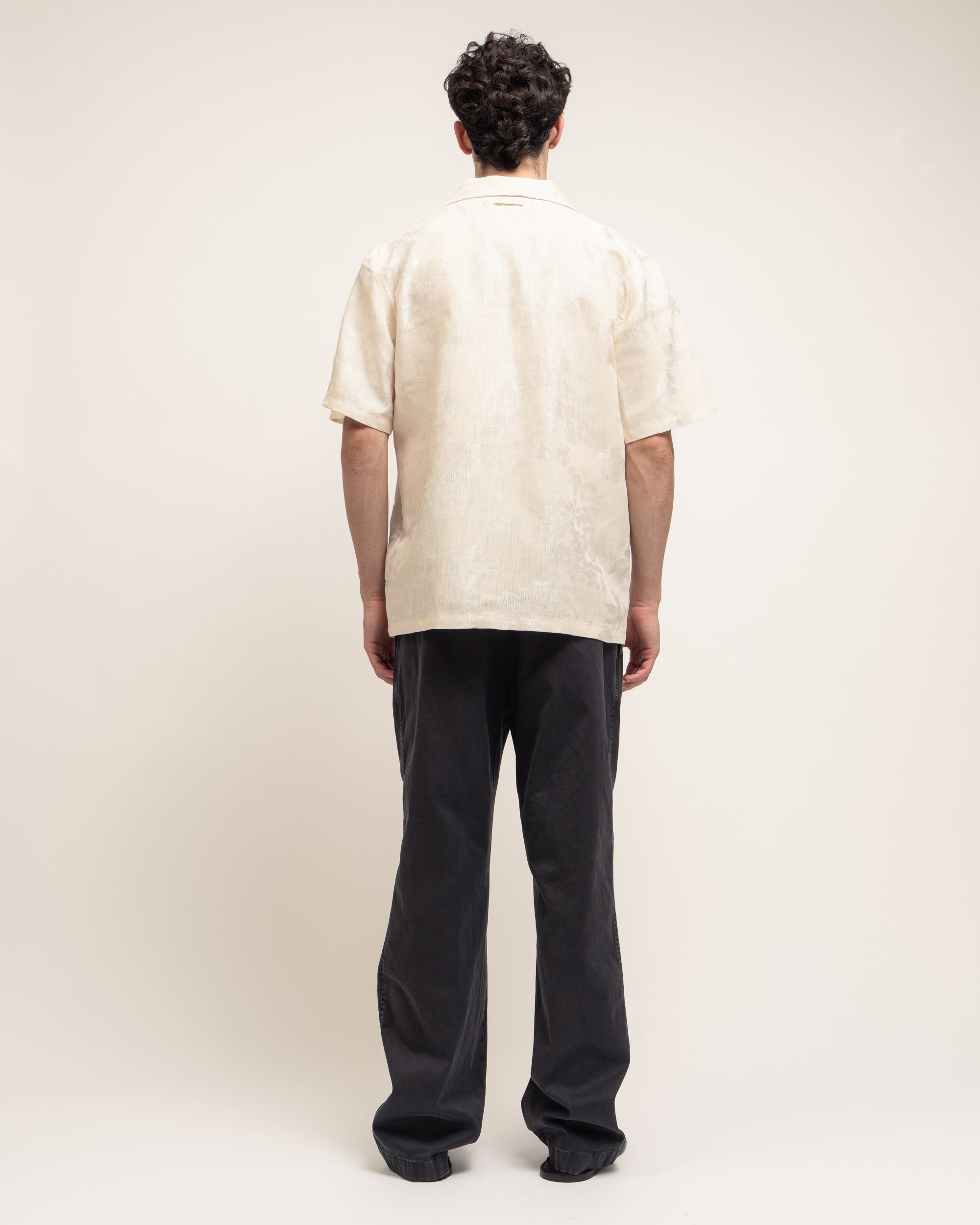 Soccio camicia bowling in damascato